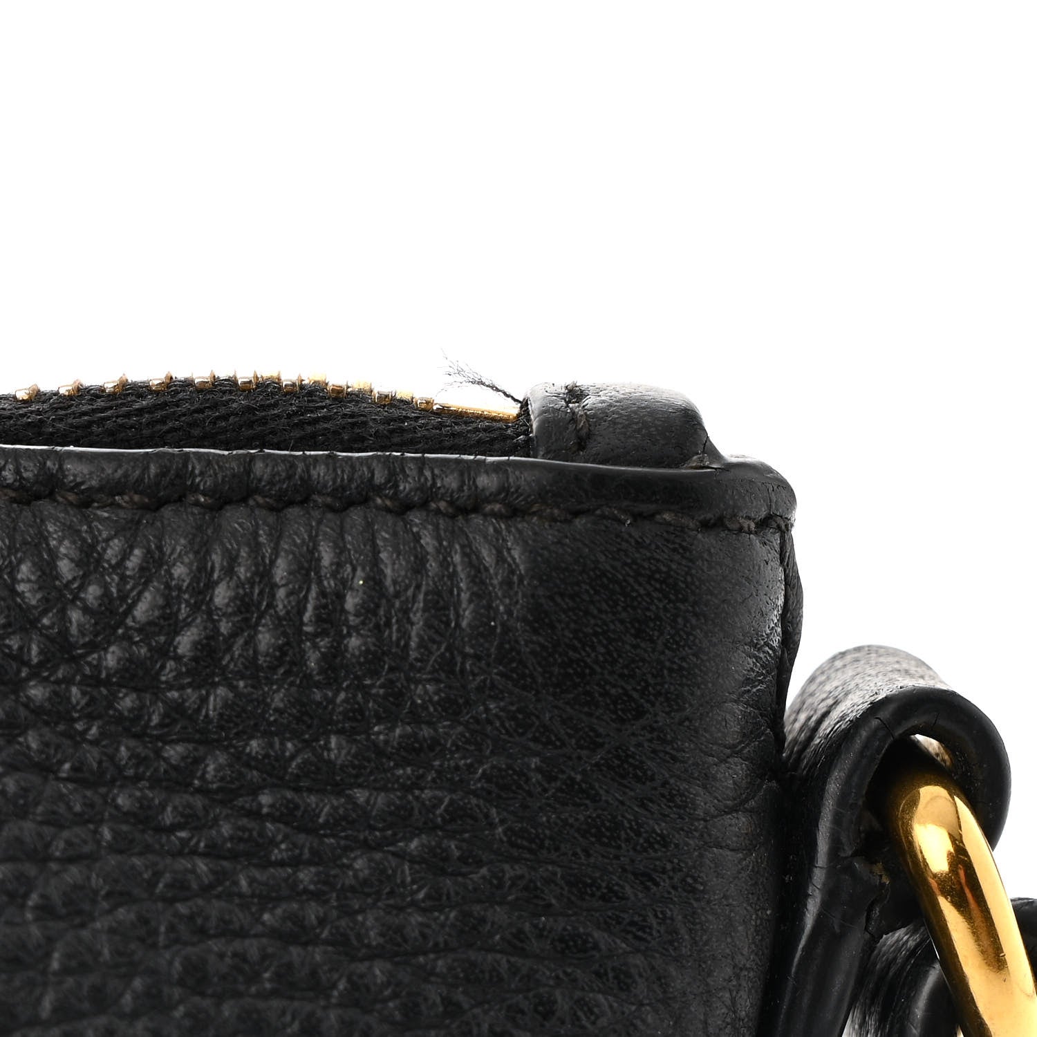 Vitello Daino Small Tote Black