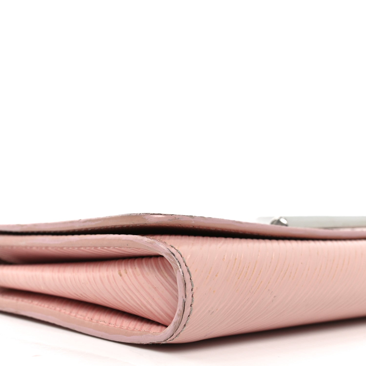 Epi Twist Chain Wallet Rose Ballerine