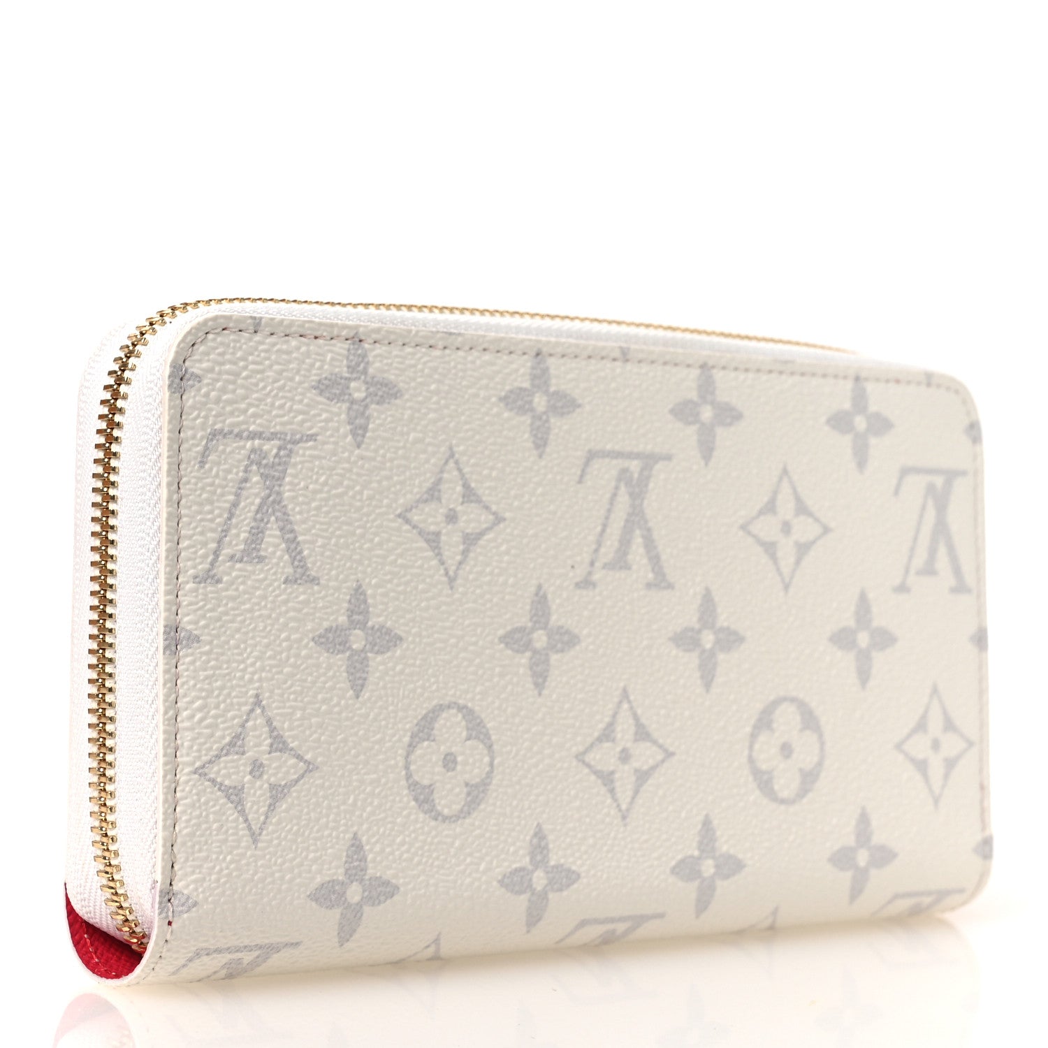 LV X TM Monogram Cerises Zippy Wallet White