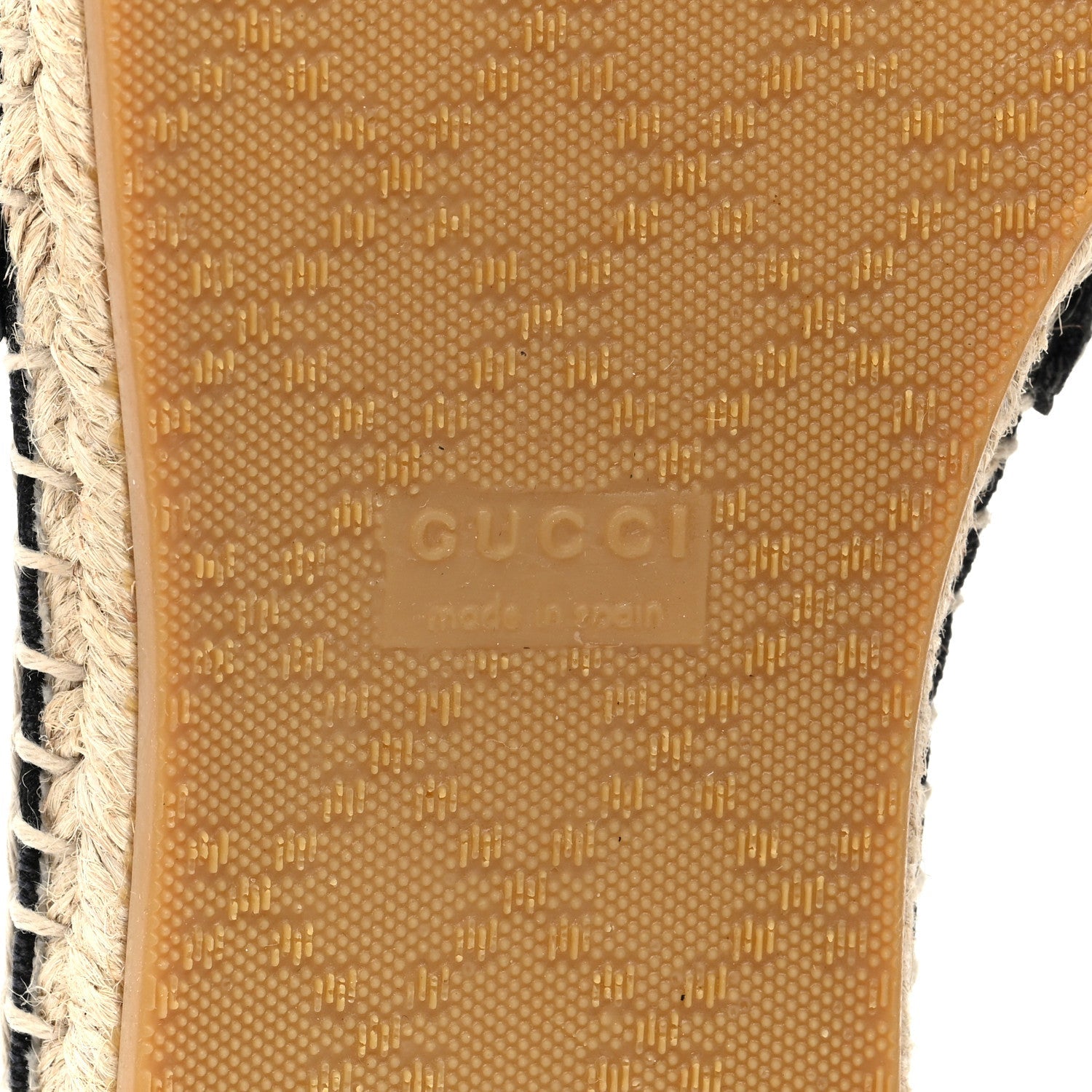 Washed Cotton Miro Soft Calfskin GG Monogram Espadrilles 37.5 Black