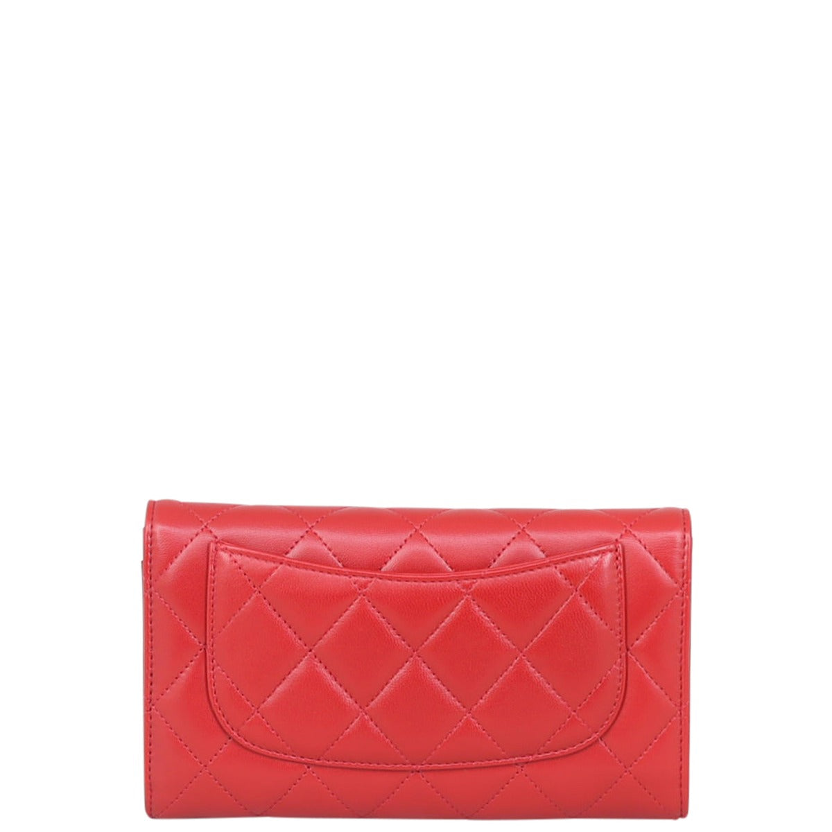 Chanel Classic Flap Wallet | Red Diamond