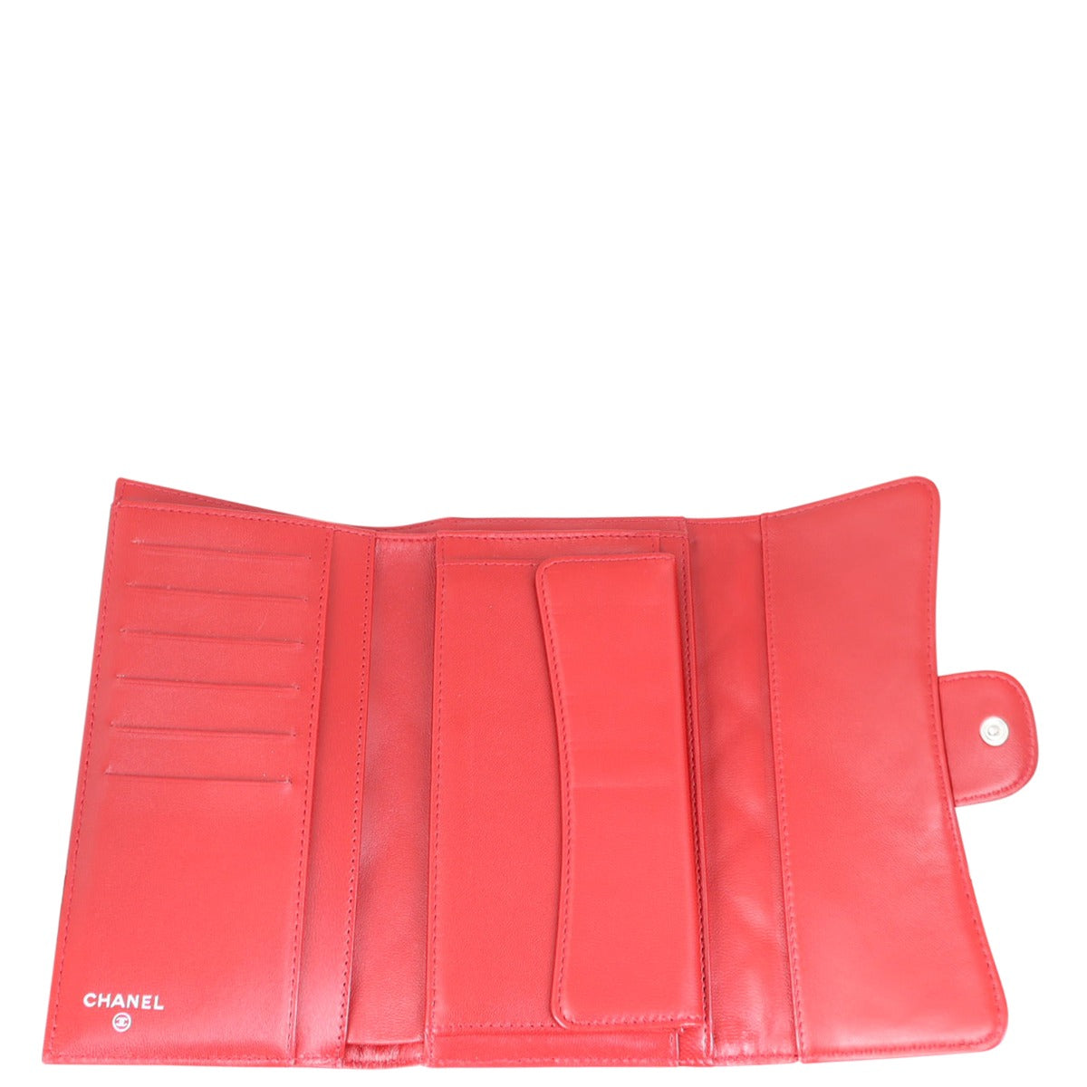 Chanel Classic Flap Wallet | Red Diamond