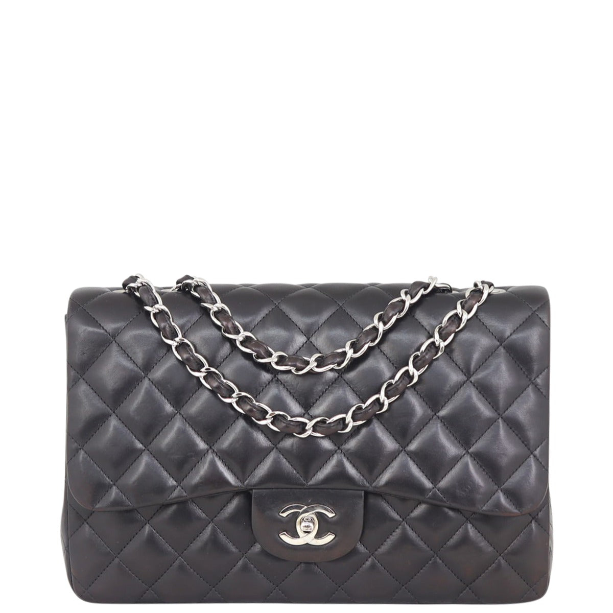 Chanel Classic Single Flap Jumbo | Lambskin Silver Hardware