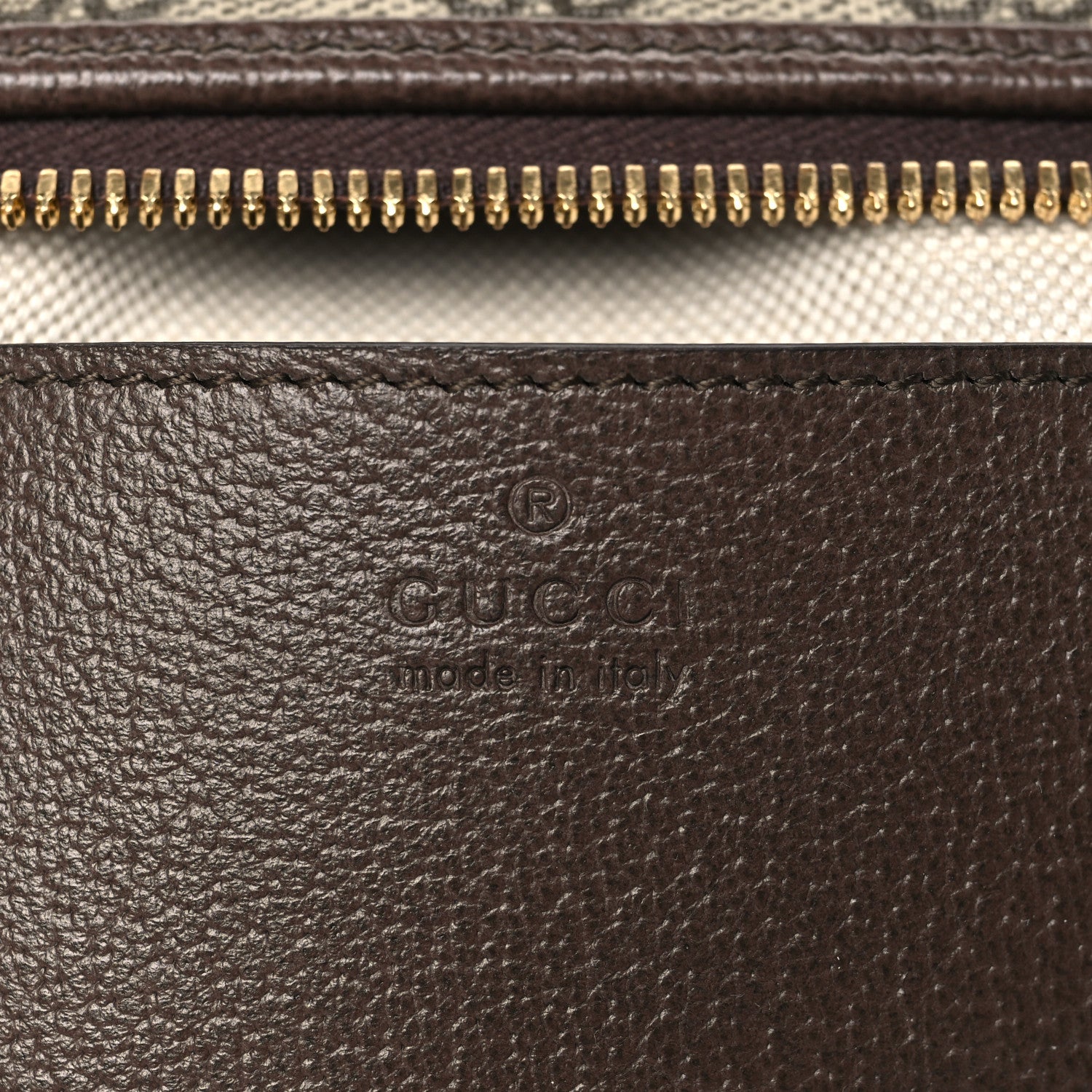 GG Supreme Monogram Web Mini Ophidia Shoulder Bag Brown