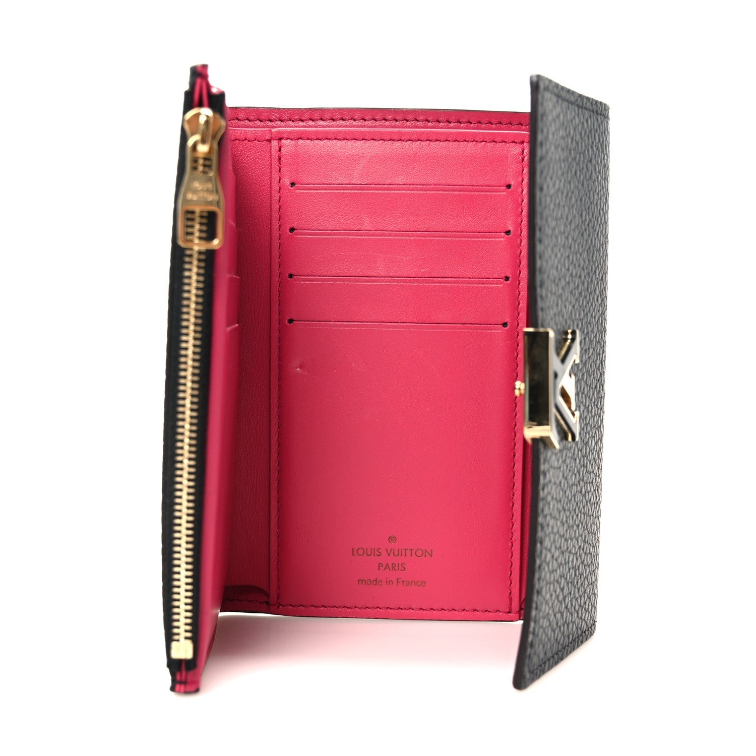 Taurillon Capucines Compact Wallet Black