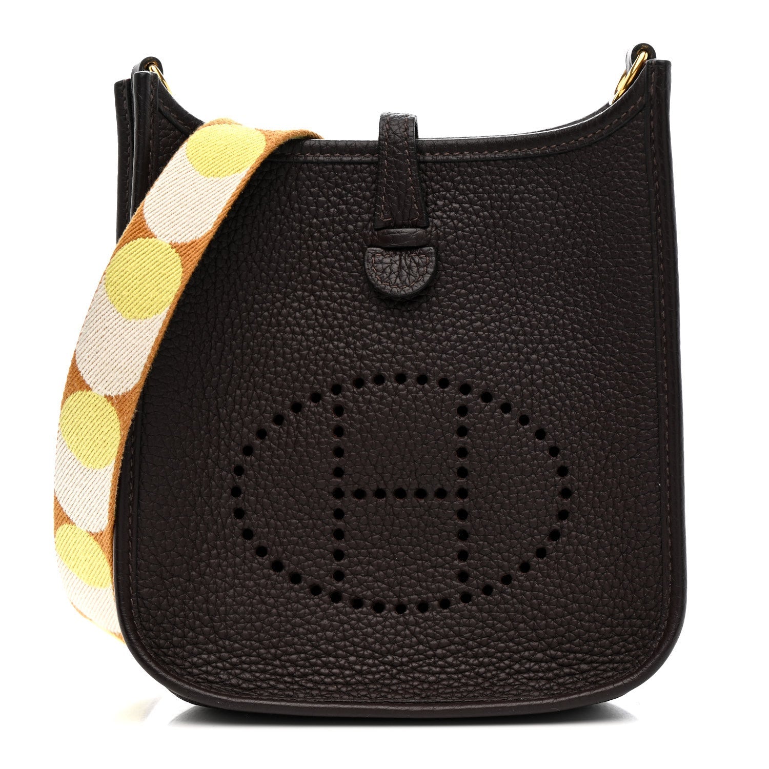 Taurillon Clemence Flipperball Sangle Evelyne TPM Rouge Sellier Caramel Nata Gold