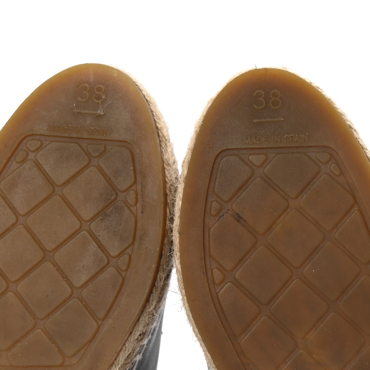 Lambskin CC Espadrilles 38 Black