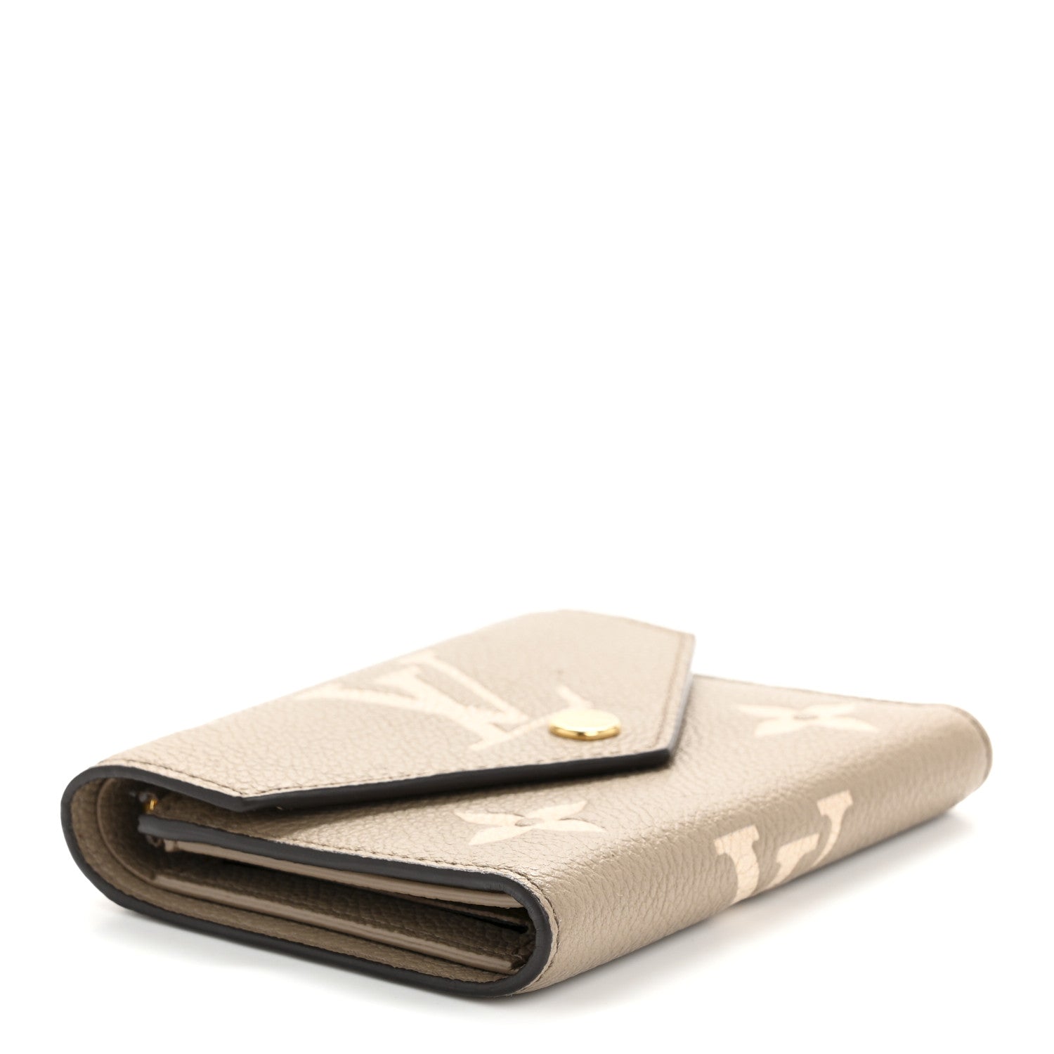Empreinte Monogram Giant Victorine Wallet Tourterelle Creme