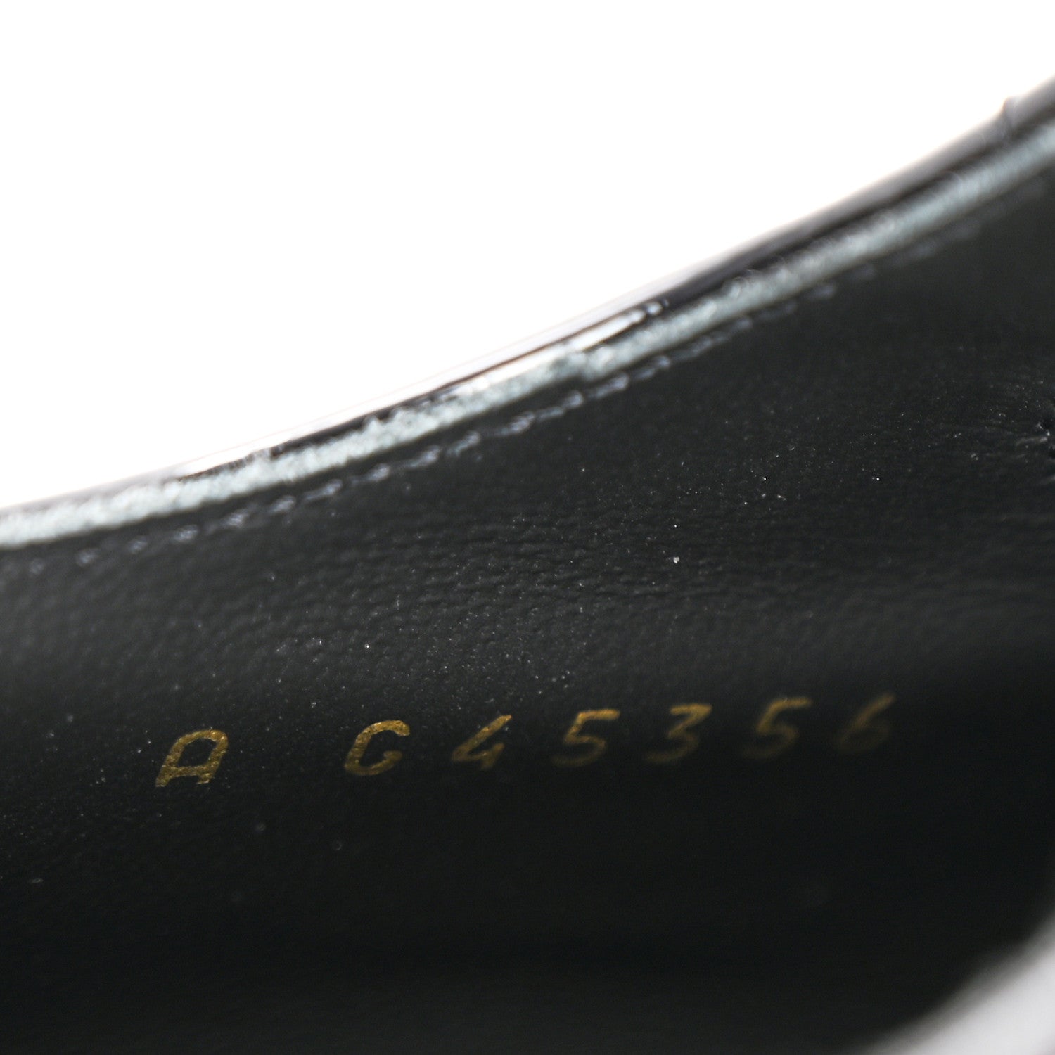 Patent Calfskin Grosgrain CC Mary Jane Pumps 39.5 Black