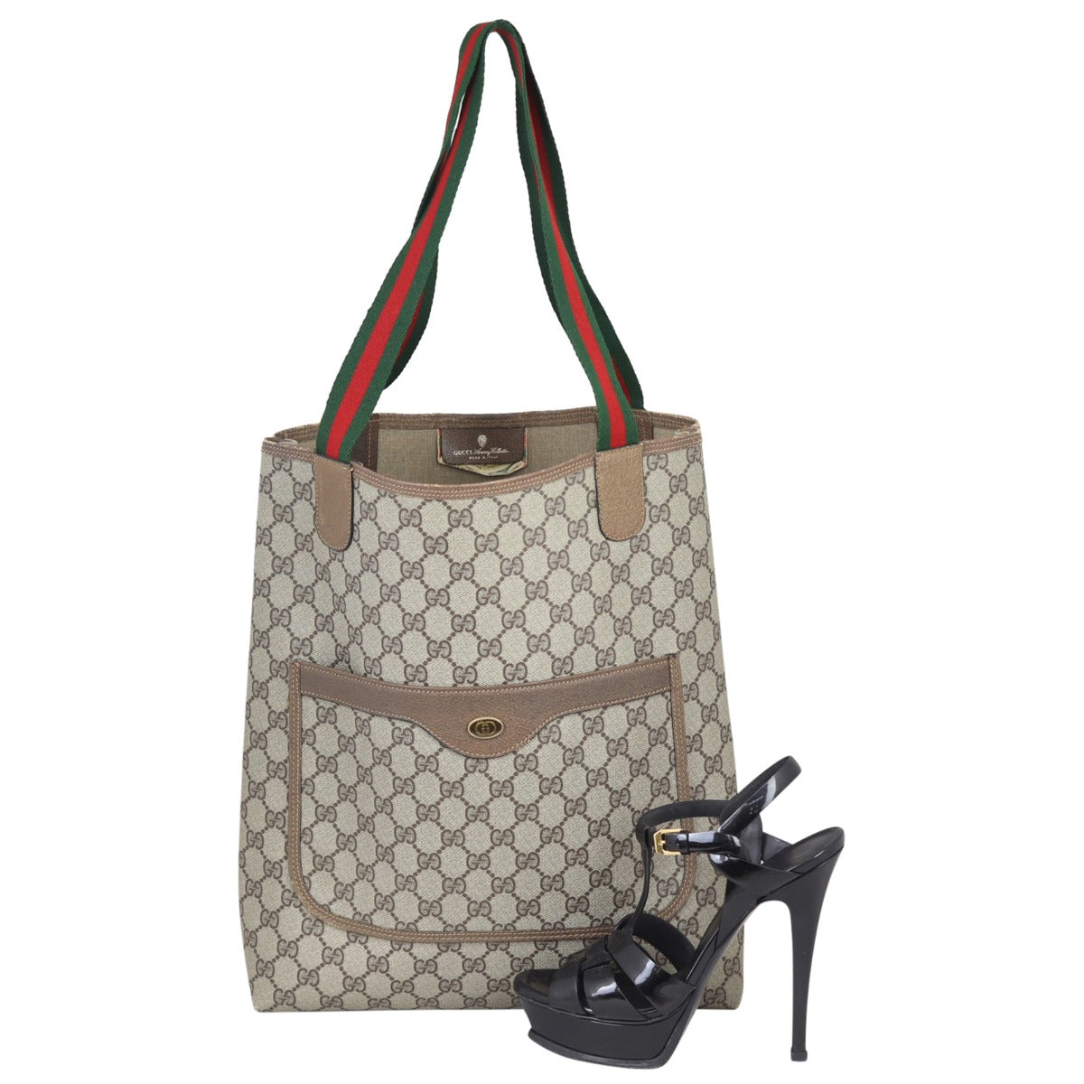 Gucci GG Web Sherry Line Tote
