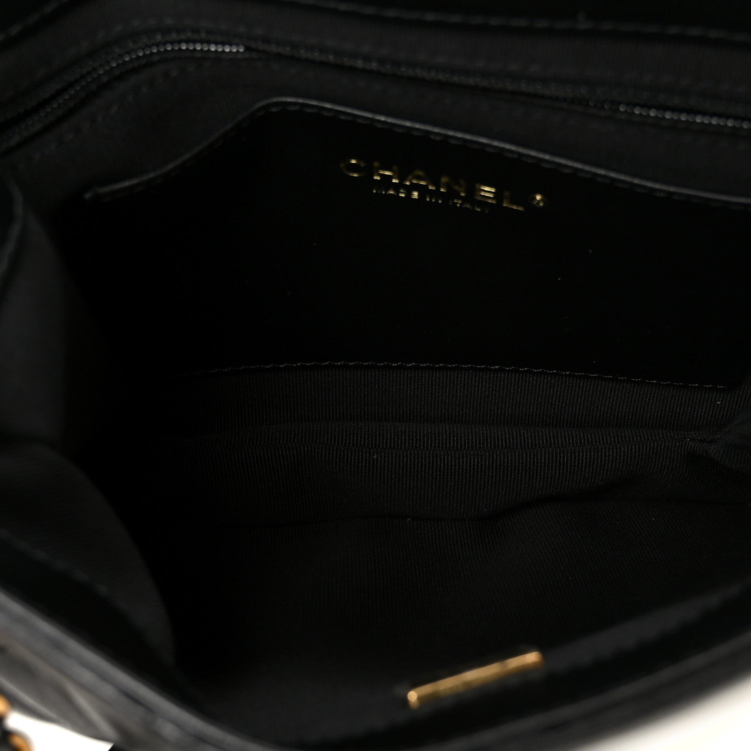 Lambskin Quilted Giant CC Shoulder Bag Black