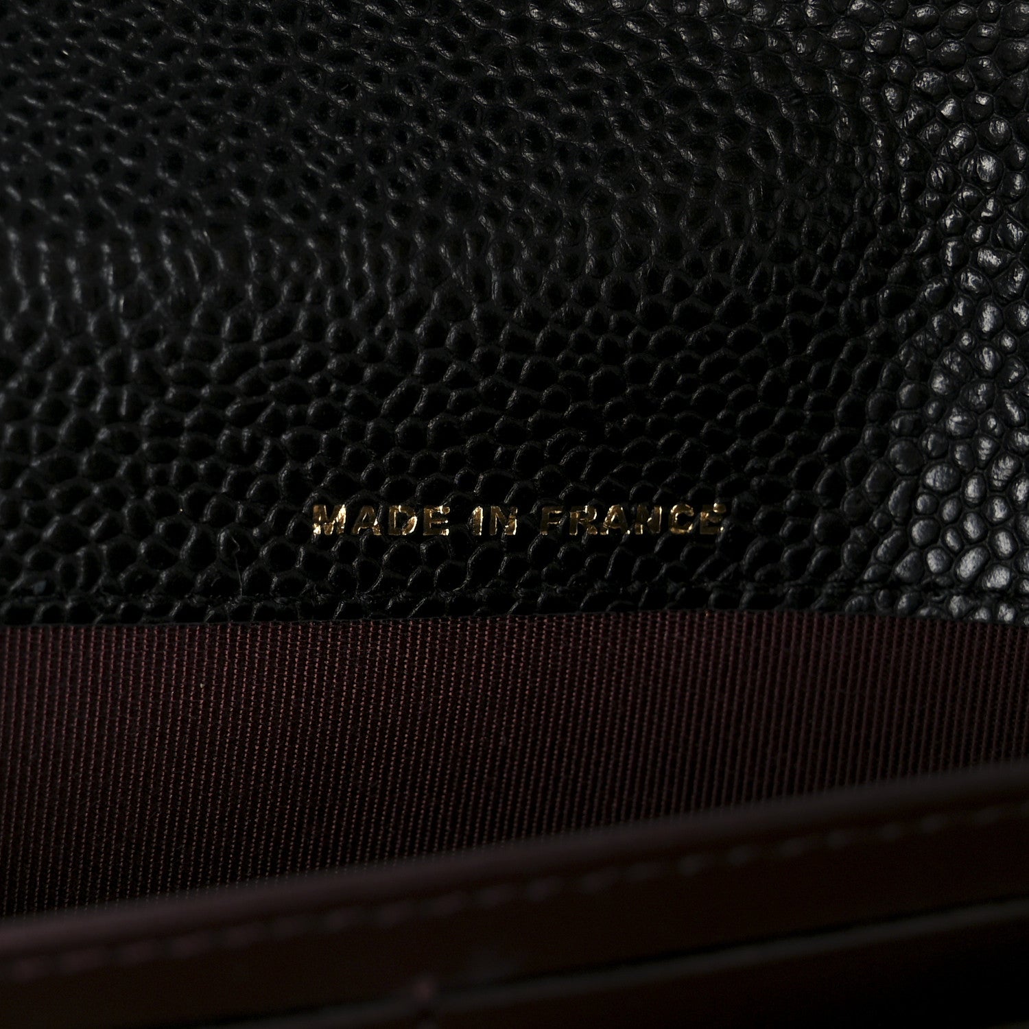 Caviar Quilted Long Flap Wallet Black