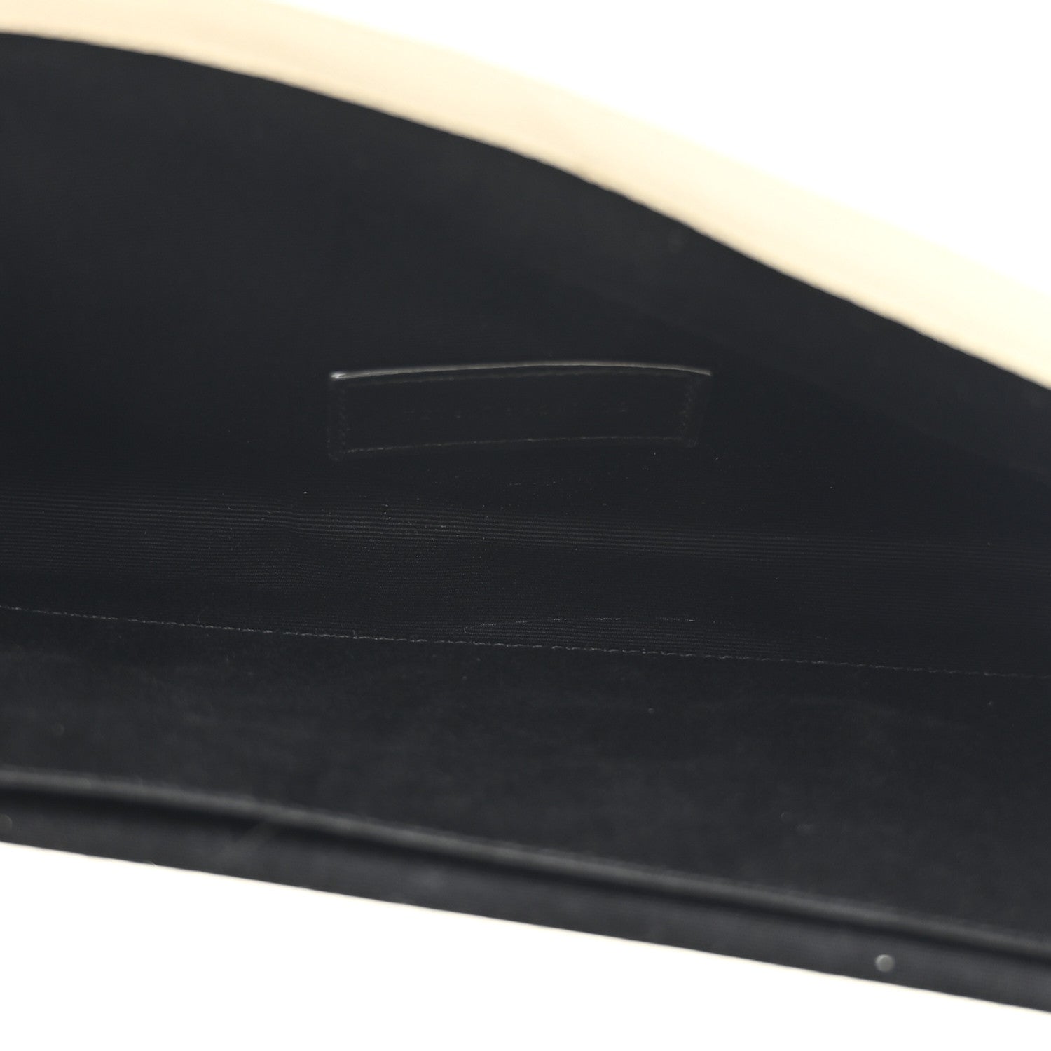 Grain De Poudre Matelasse Chevron Monogram Envelope Clutch Crema Soft