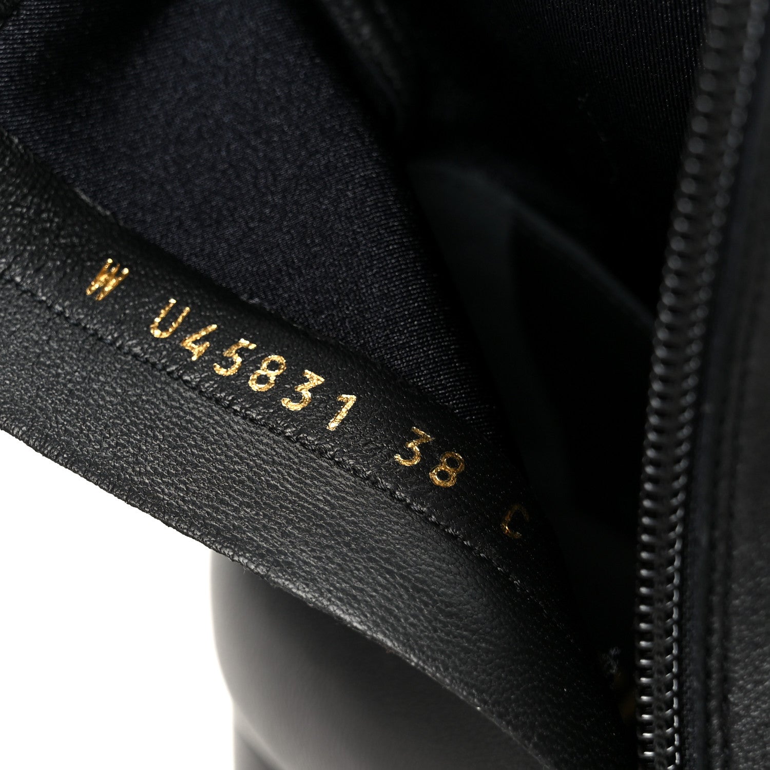 Stretch Lambskin Cap Toe CC Uniform Short Boots 38 Black
