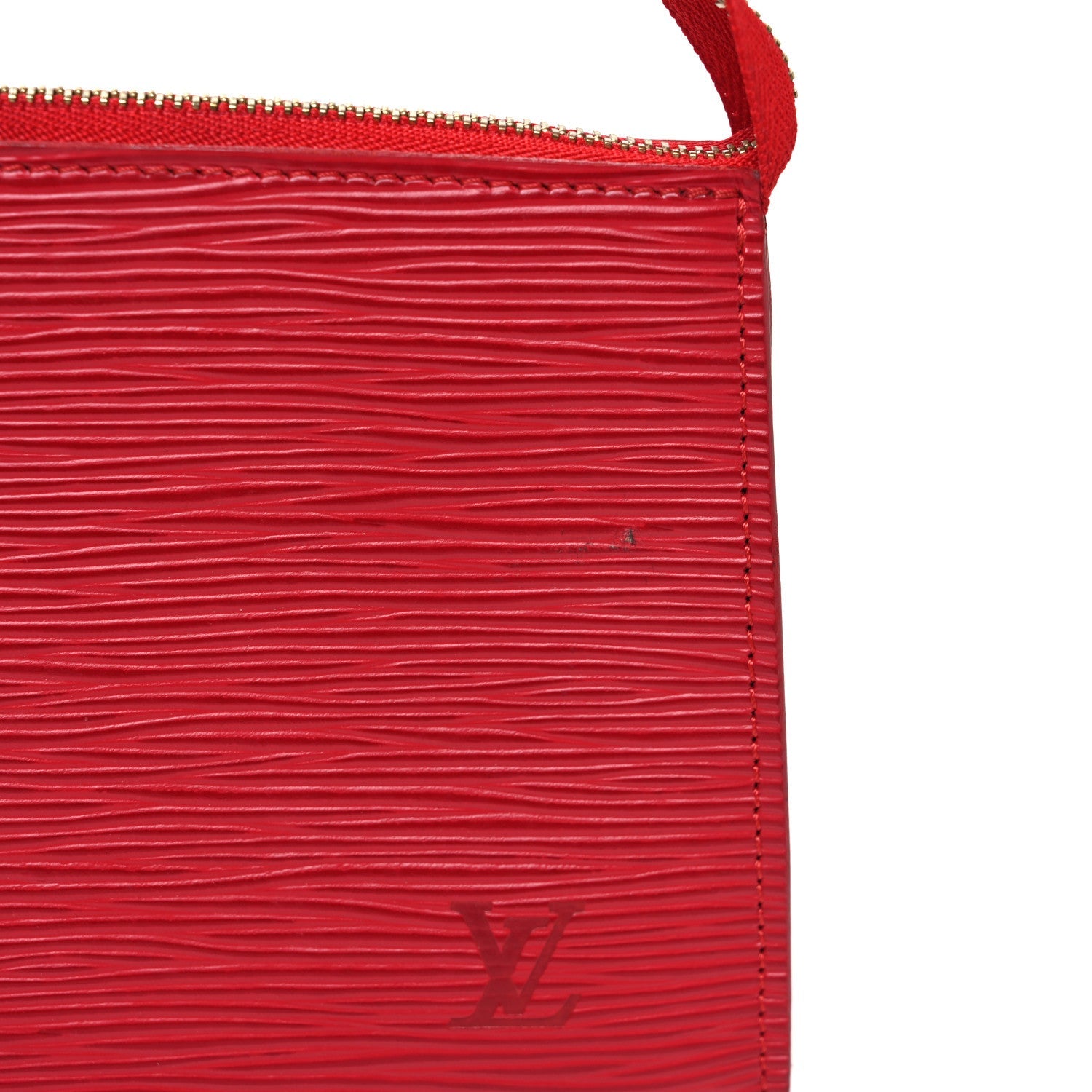 Epi Pochette Accessories 24 Castillan Red