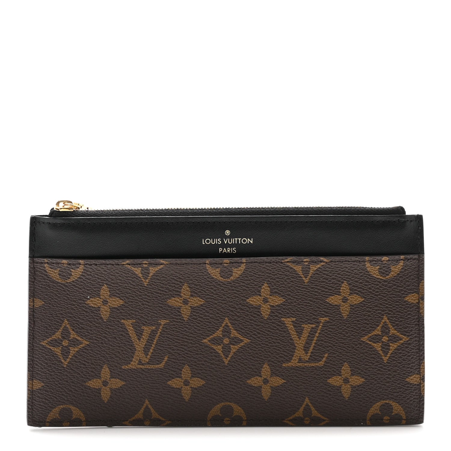 Monogram Slim Purse Black
