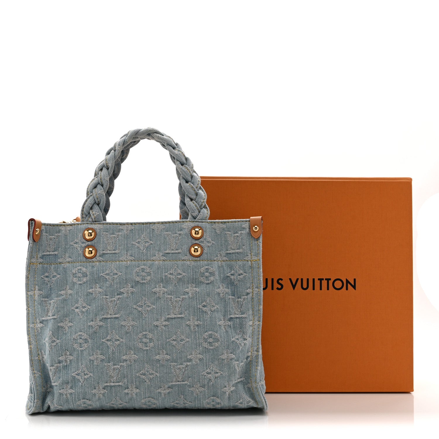 Monogram Washed Denim Let Go PM Sky Blue