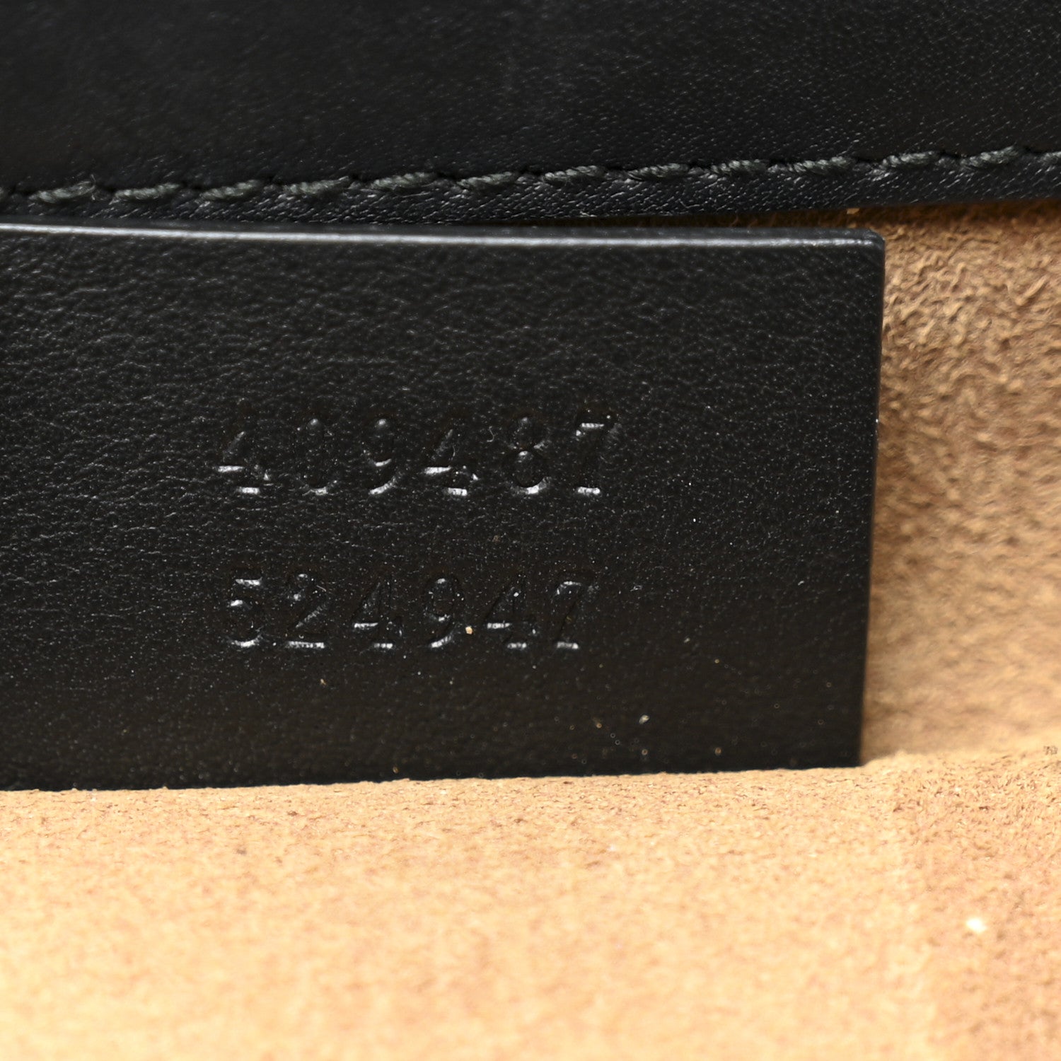 GG Supreme Monogram Calfskin Small Padlock Shoulder Bag Beige Black Cuir