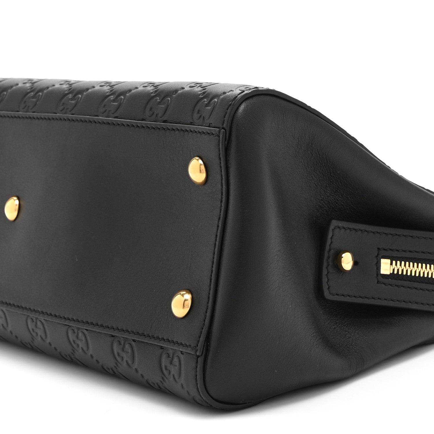 Guccissima Signature Medium Shoulder Tote Bag Black