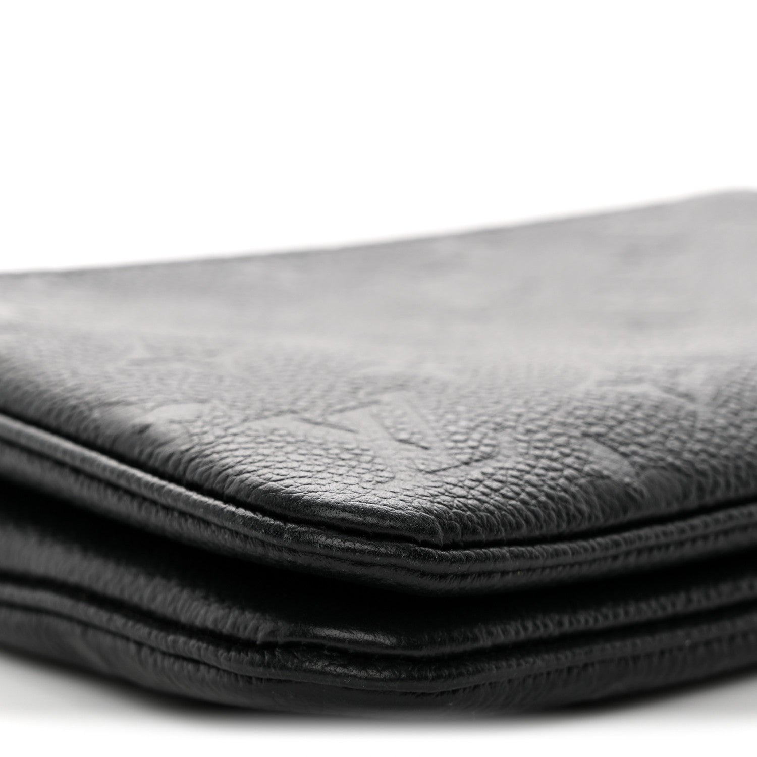 Empreinte Double Zip Pochette Black