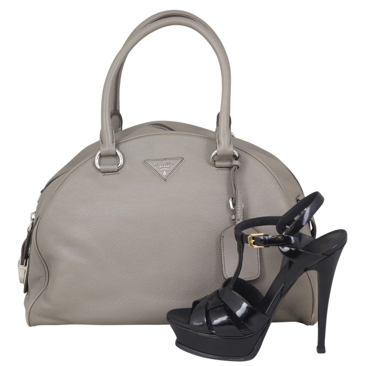 Prada Vitello Daino Bowler Bag