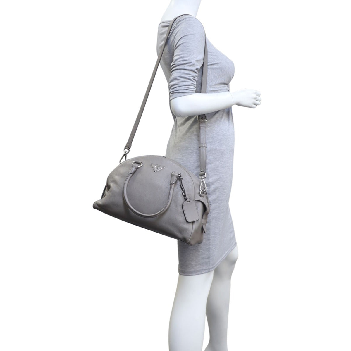 Prada Vitello Daino Bowler Bag