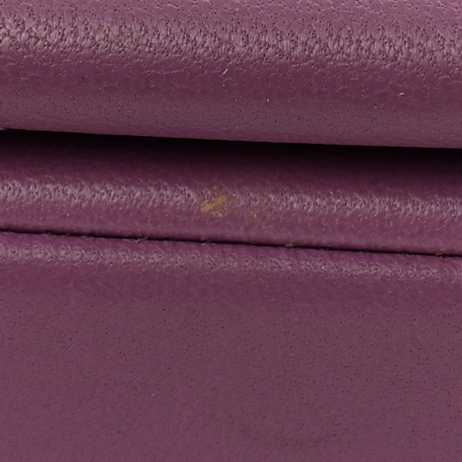 Lambskin Sleek And Chic Flap Purple