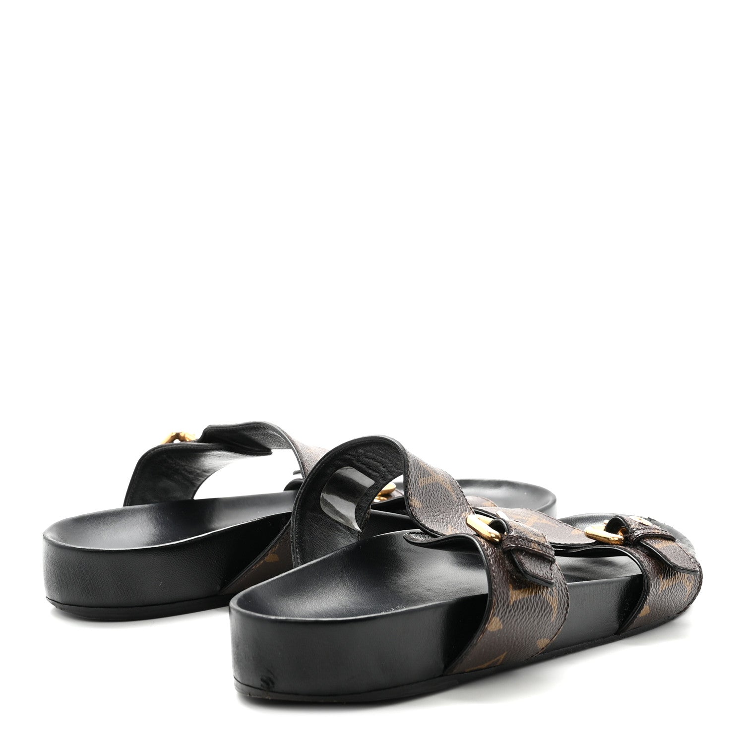 Monogram Bom Dia Mule Sandals 40 Black