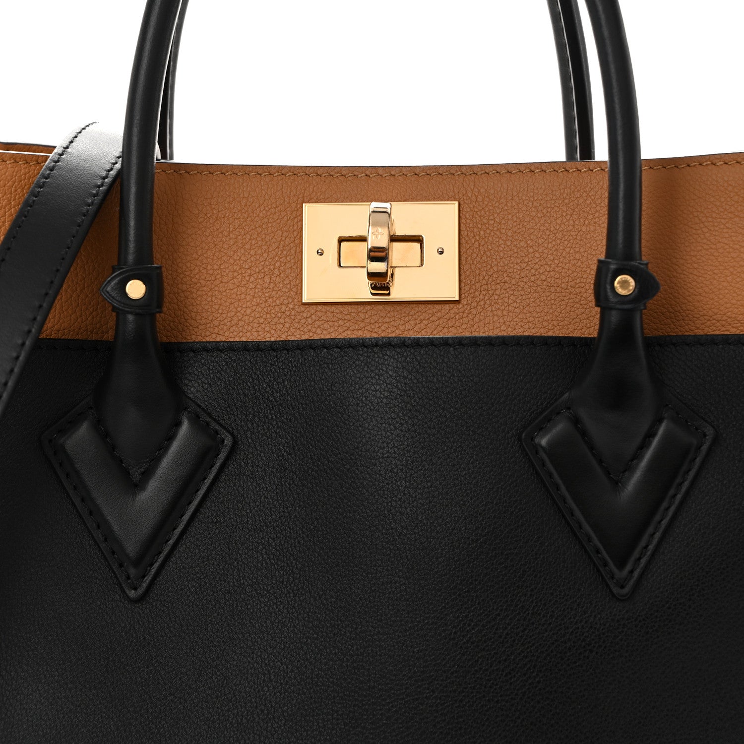Calfskin Monogram On My Side MM Black