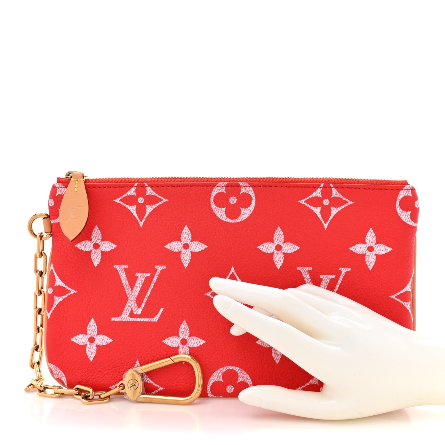 Calfskin Monogram Speedy P9 Bandouliere 50 Pochette Red