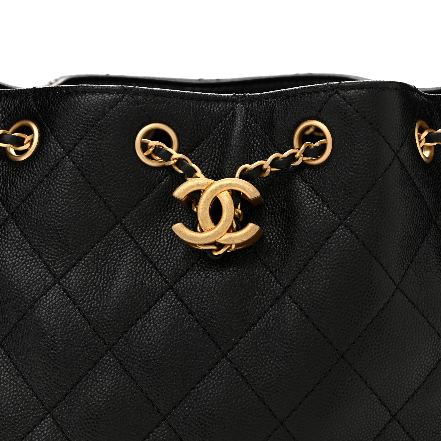Caviar Quilted Small Chanel 25 Handbag Black