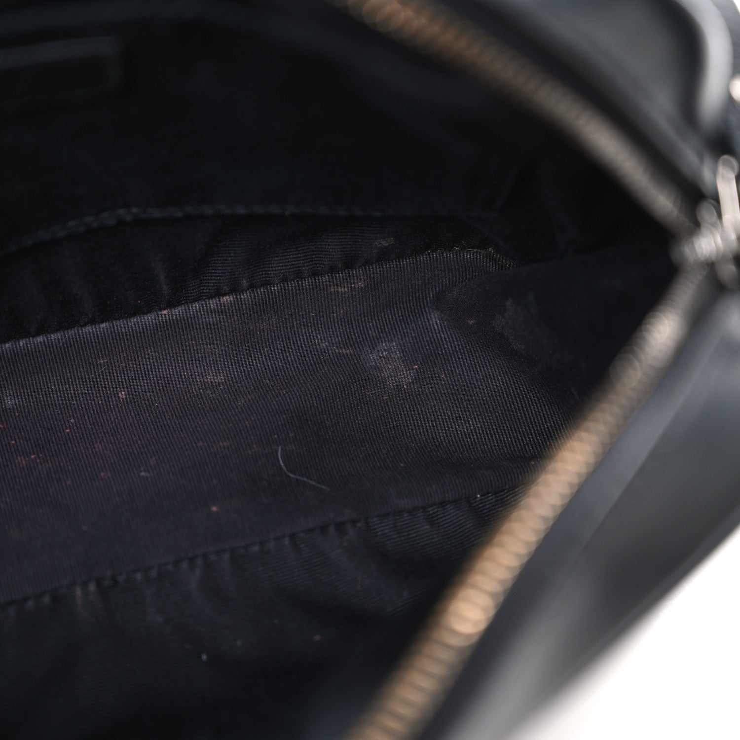 Calfskin Matelasse Monogram Lou Camera Bag Black