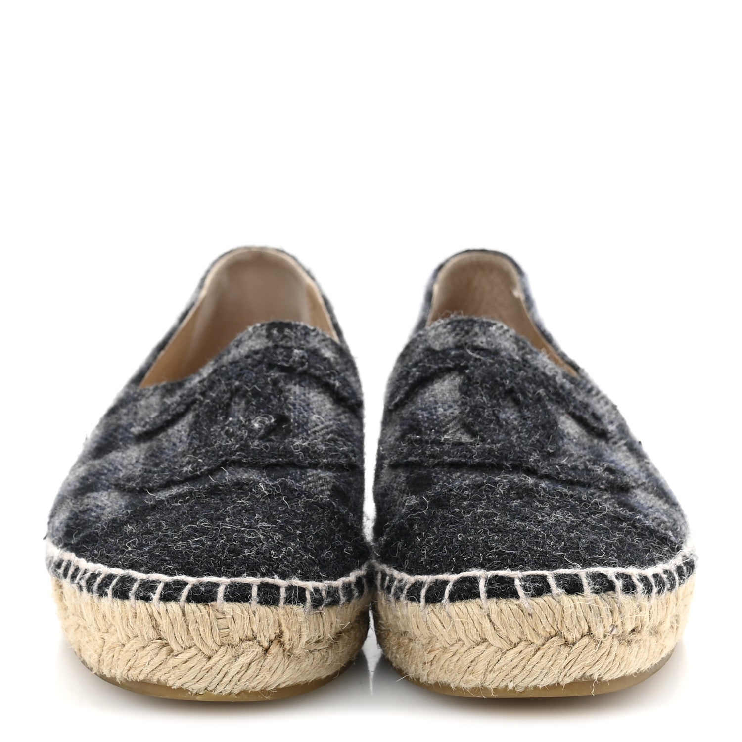 Flannel CC Espadrilles 36 Dark Grey Black