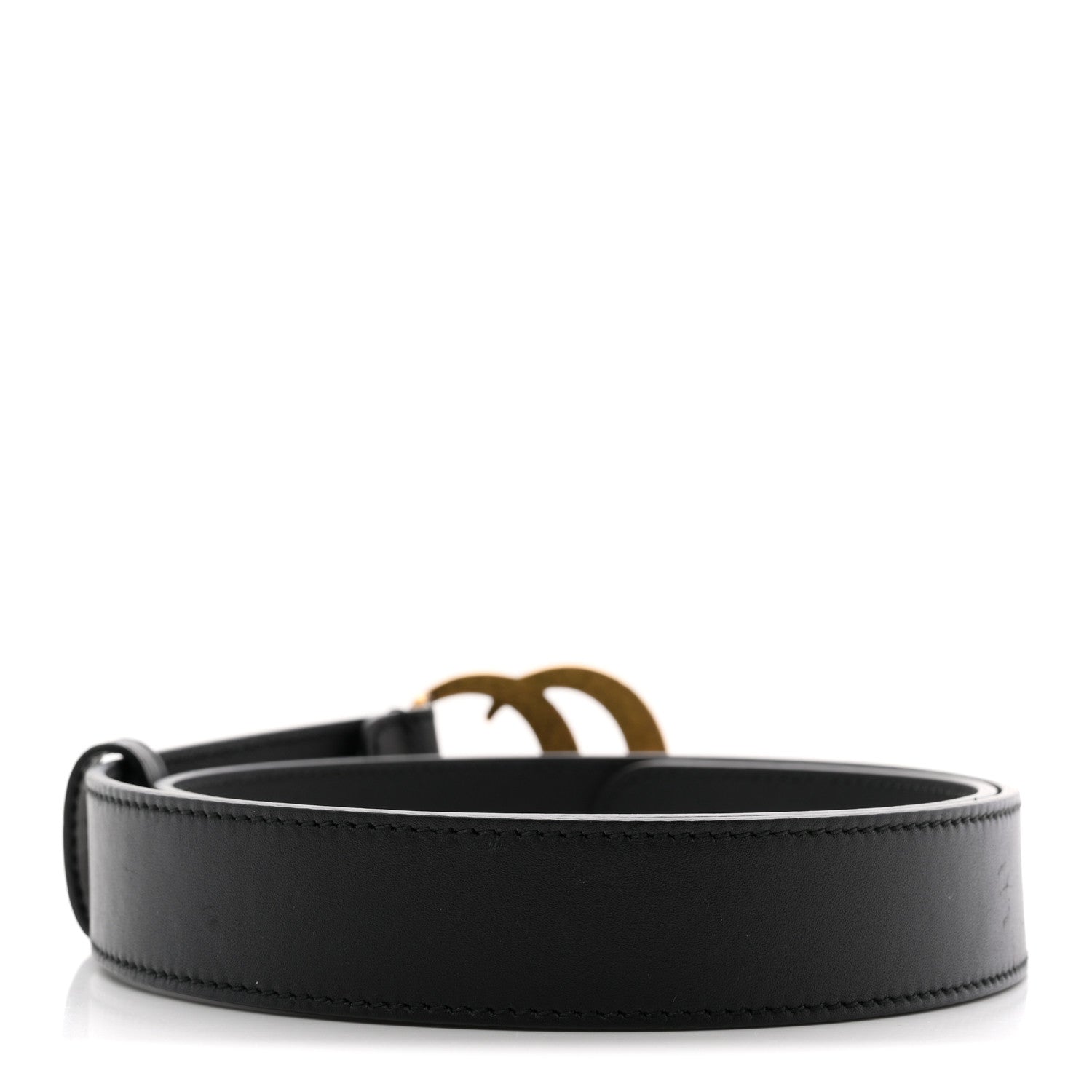Calfskin Double G 30mm Belt 80 32 Black