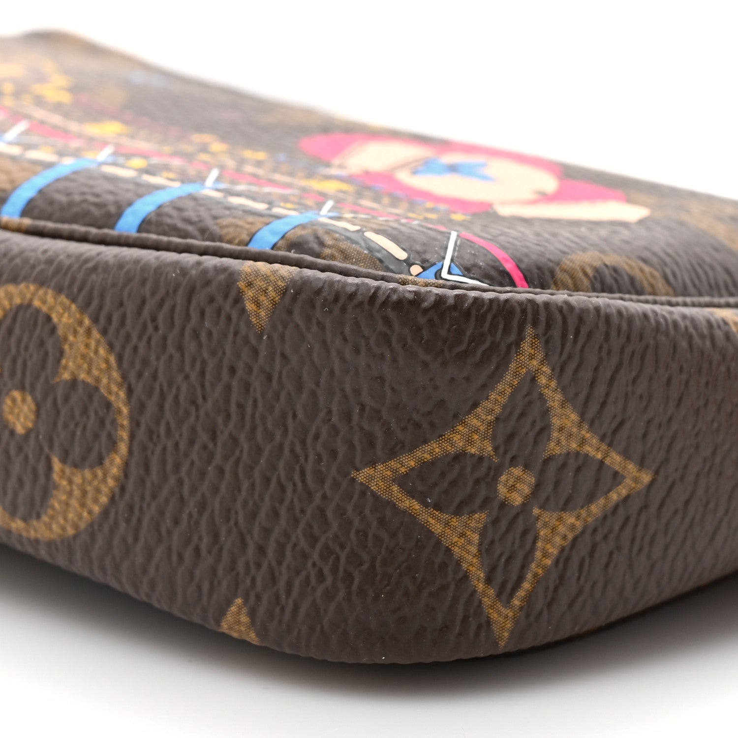 Monogram 2020 Christmas Animation Roller Coaster Mini Pochette Accessories Pivoine