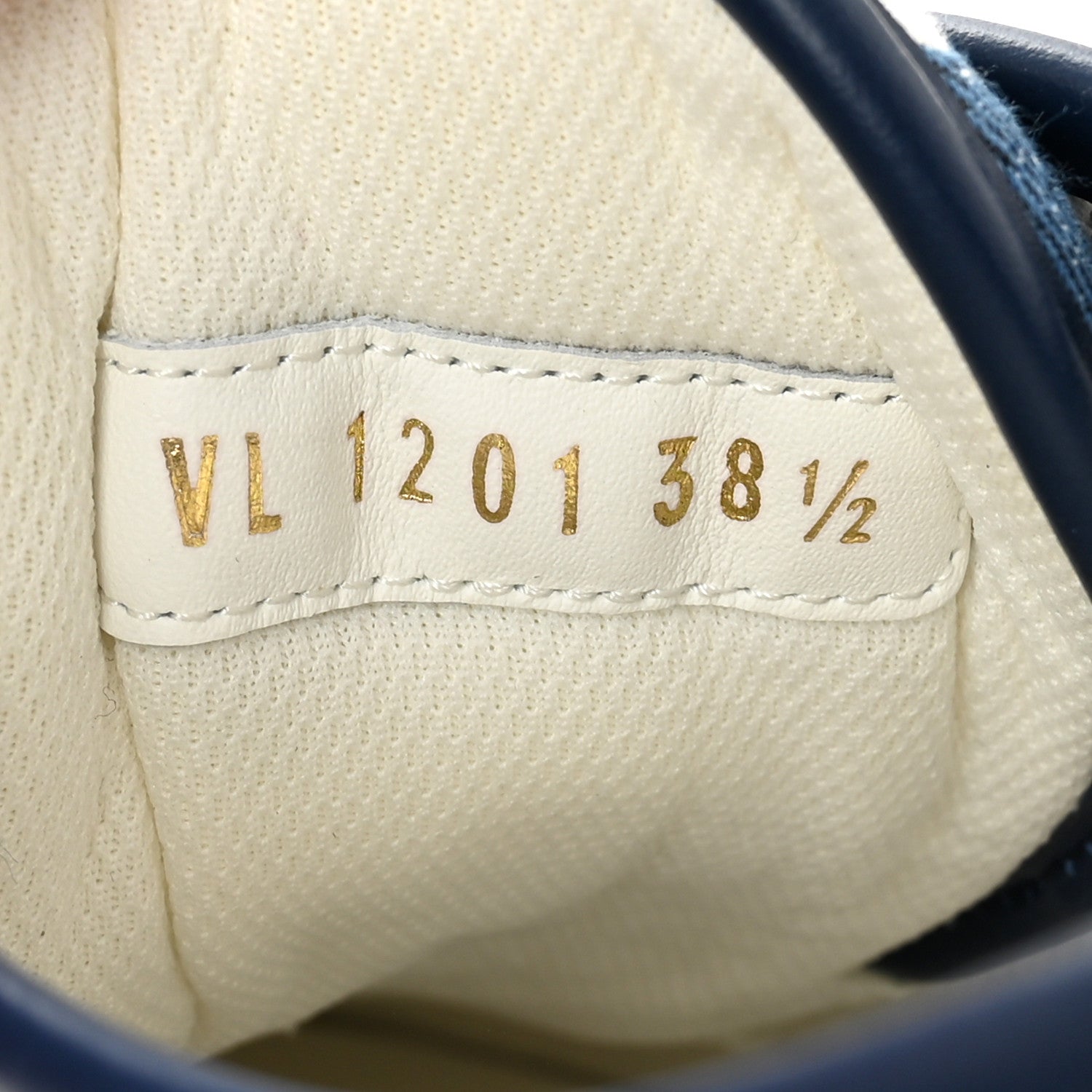 Denim Monogram Squad Sneakers 38.5 Marine