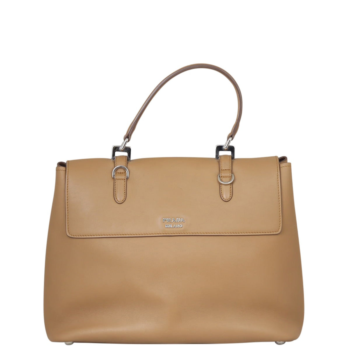 Prada City Calf Flap Satchel