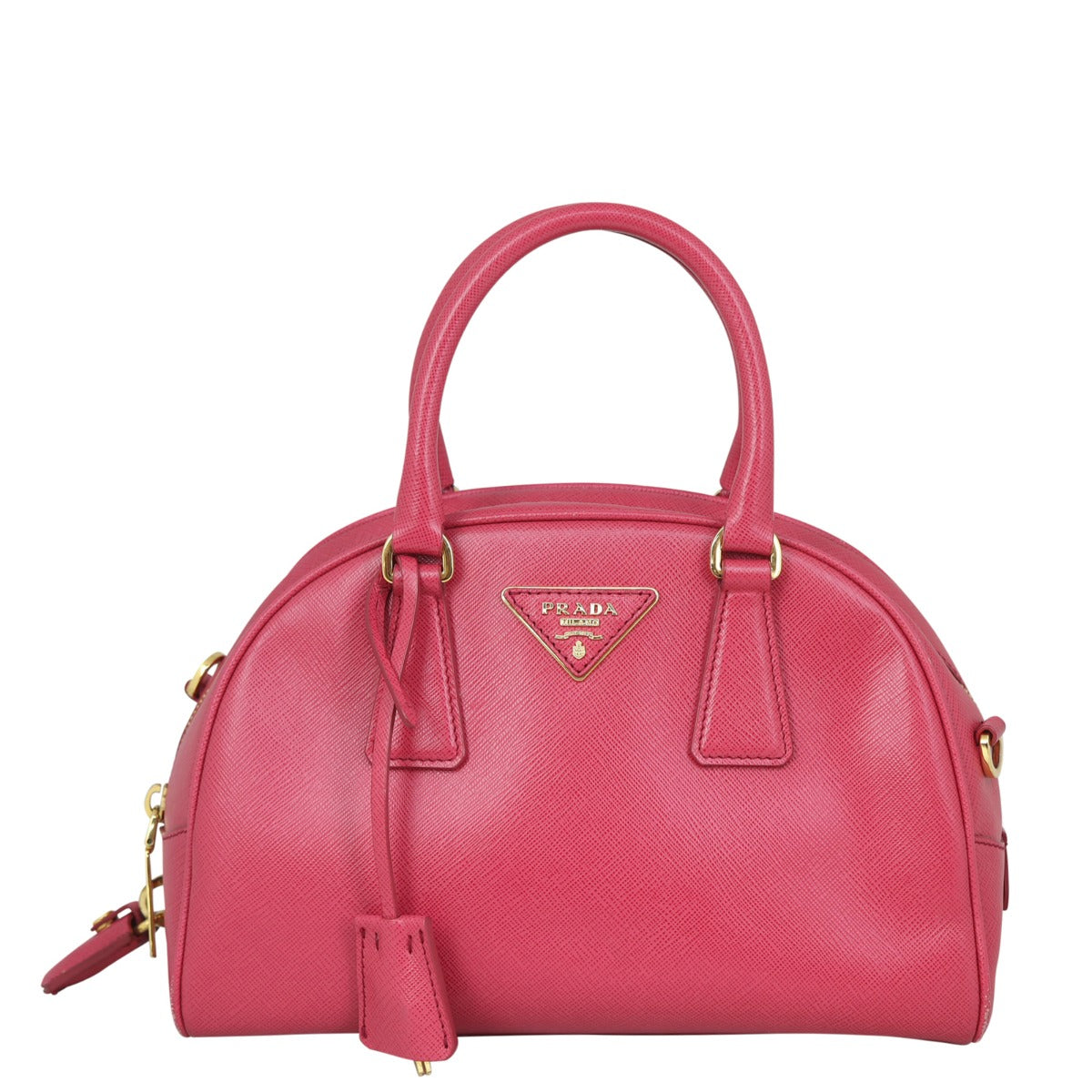 Prada Saffiano Lux Small Bowling Bag