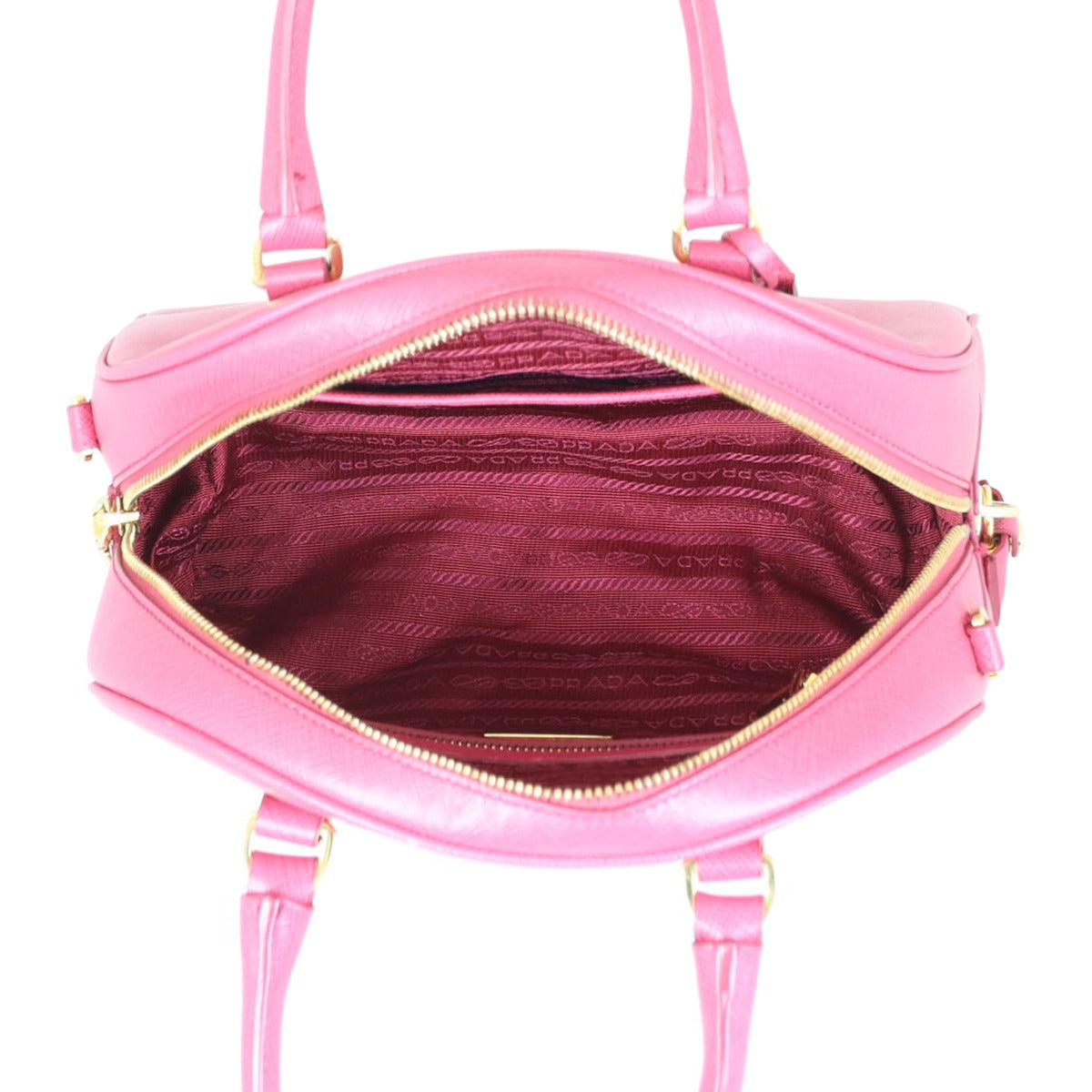 Prada Saffiano Lux Small Bowling Bag