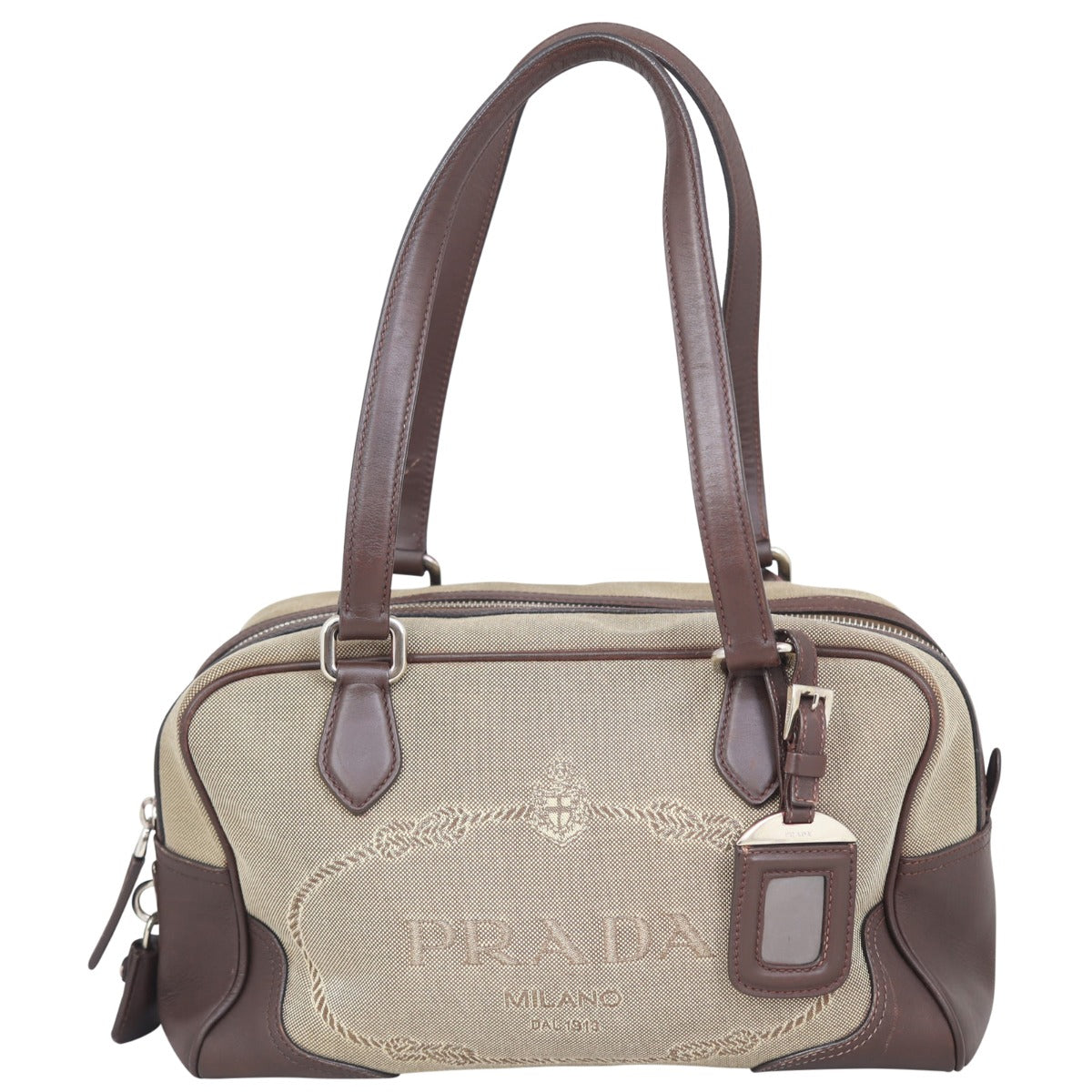 Prada Canapa Logo Bowler