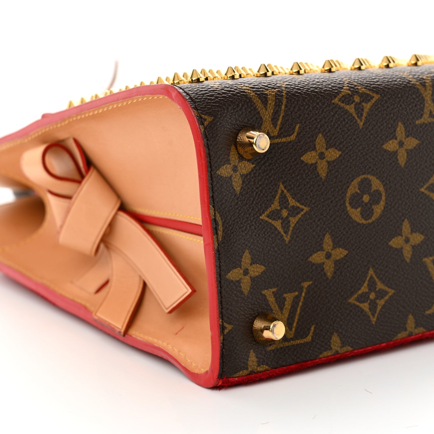Monogram Calf Hair Spikes Iconoclasts Christian Louboutin Red