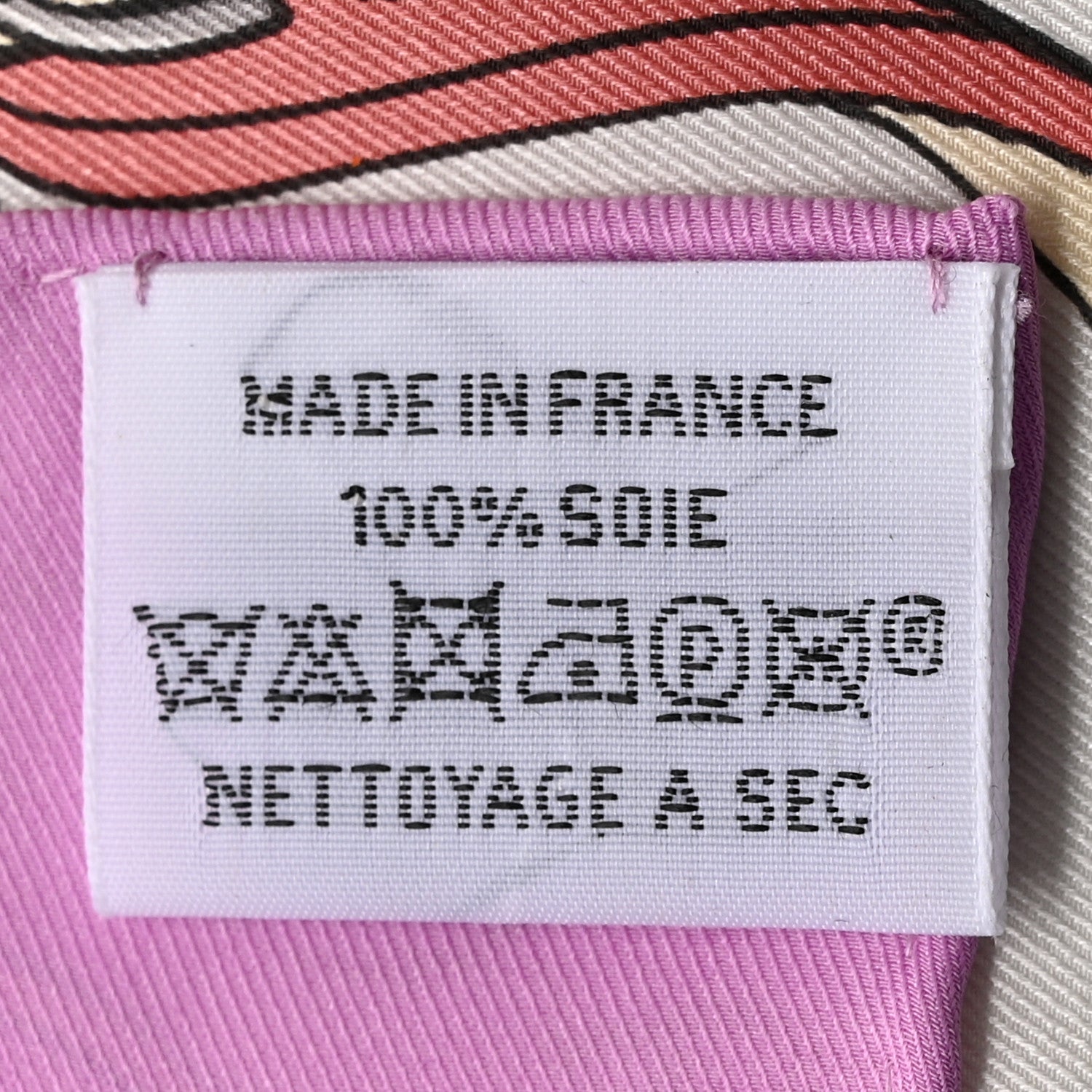 Silk Palonniers Scarf 70 Violine Gris Perle