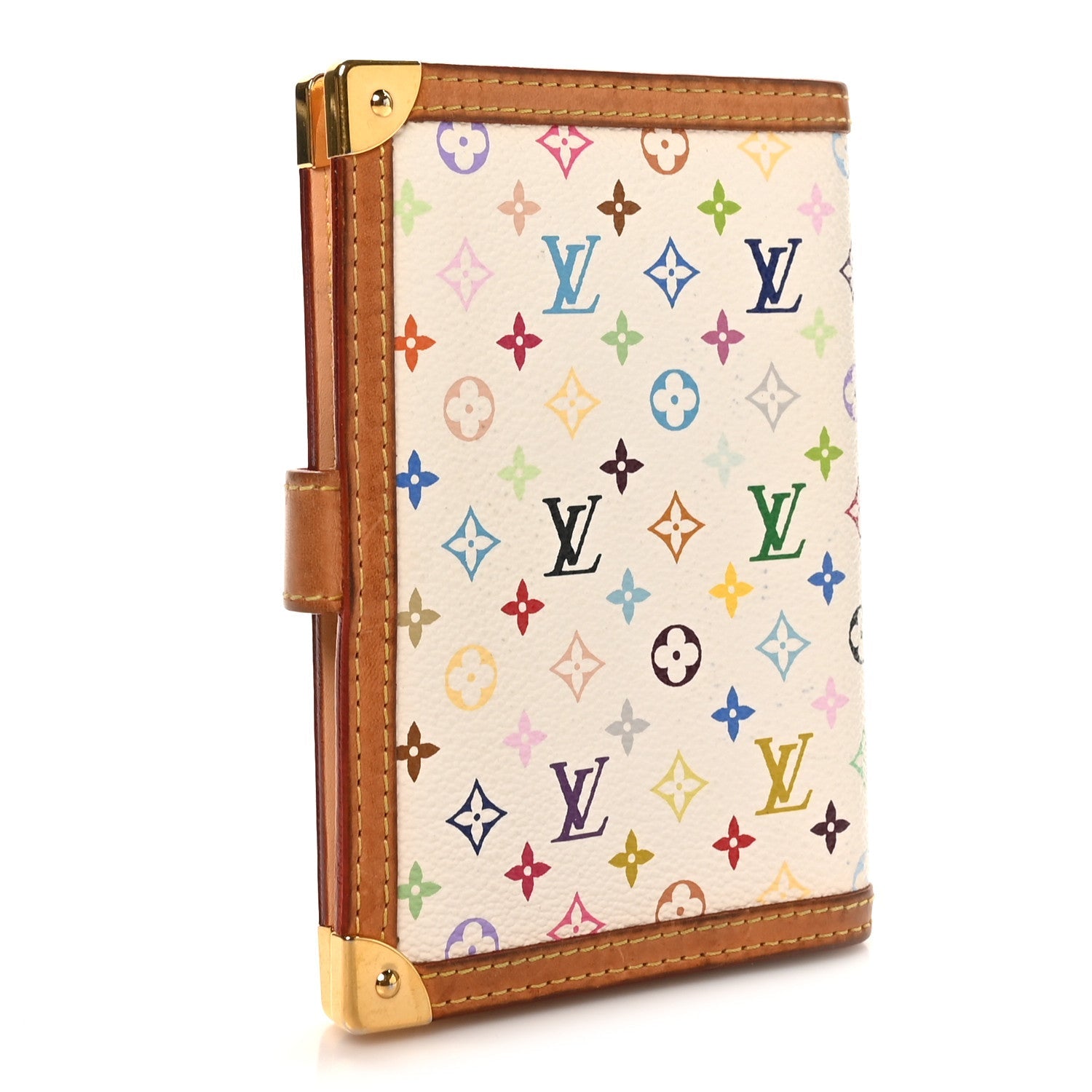 Monogram Multicolor Small Ring Agenda Cover White
