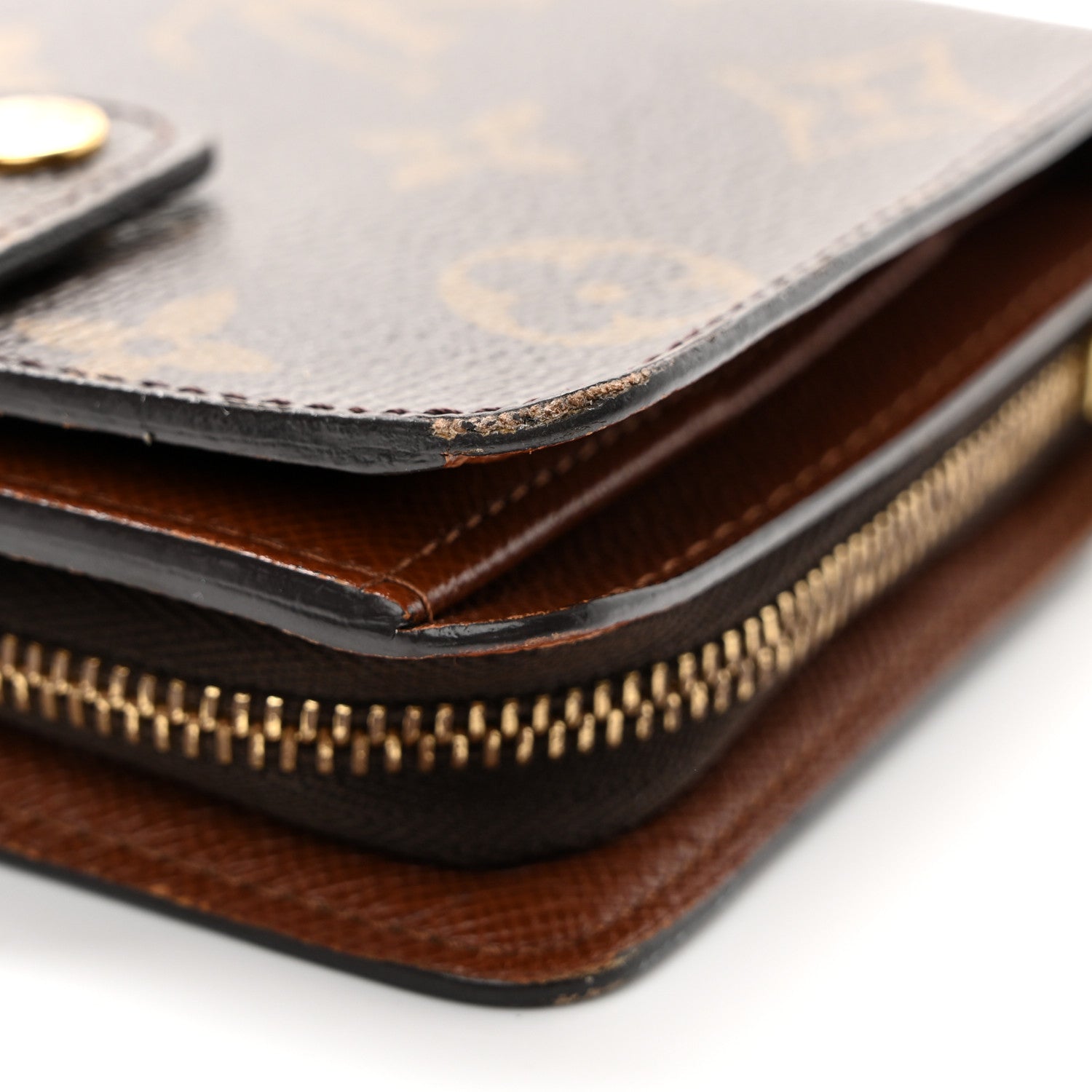 Monogram Compact Zippe Zipped Wallet