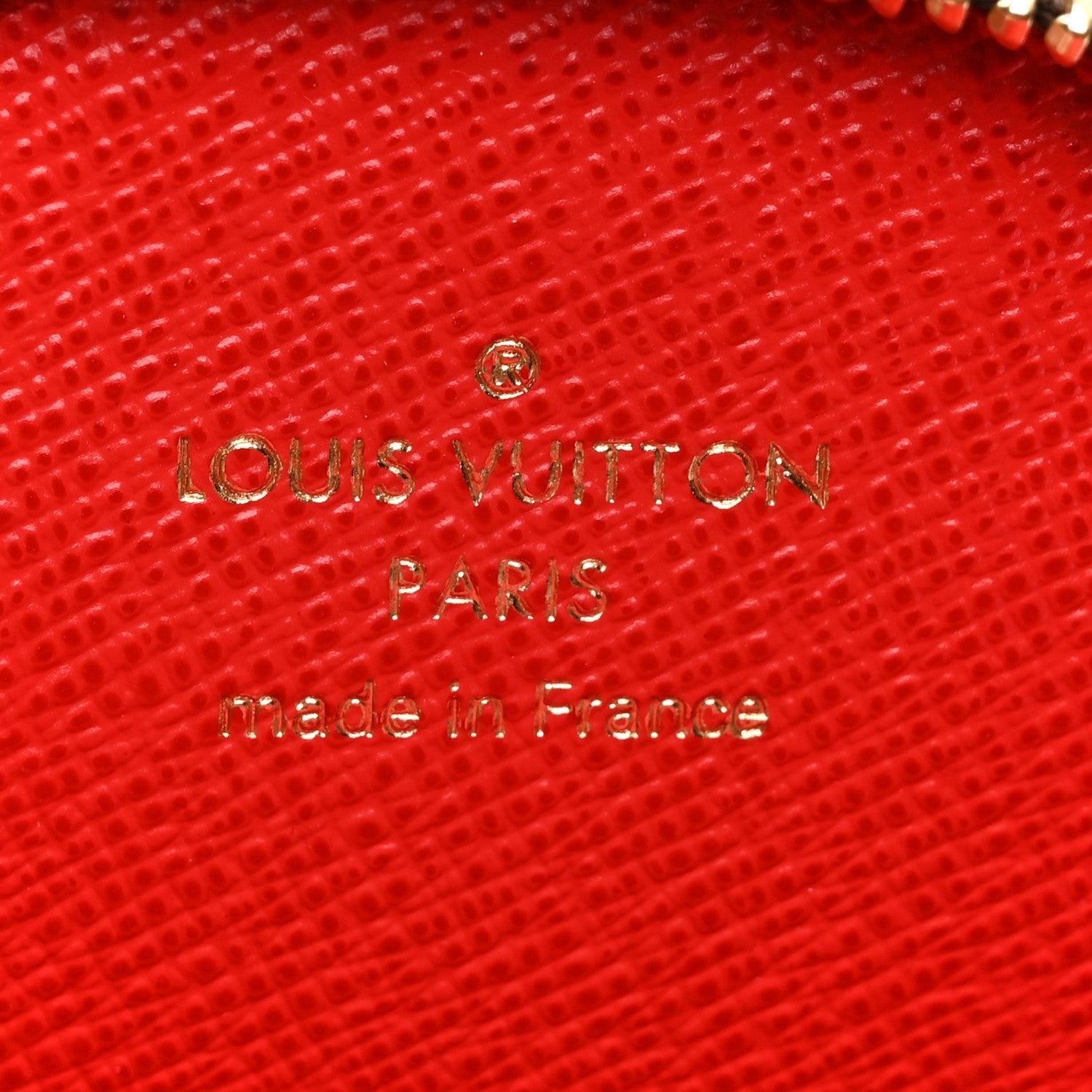 Monogram Multi Pochette Accessories Round Coin Purse Rouge