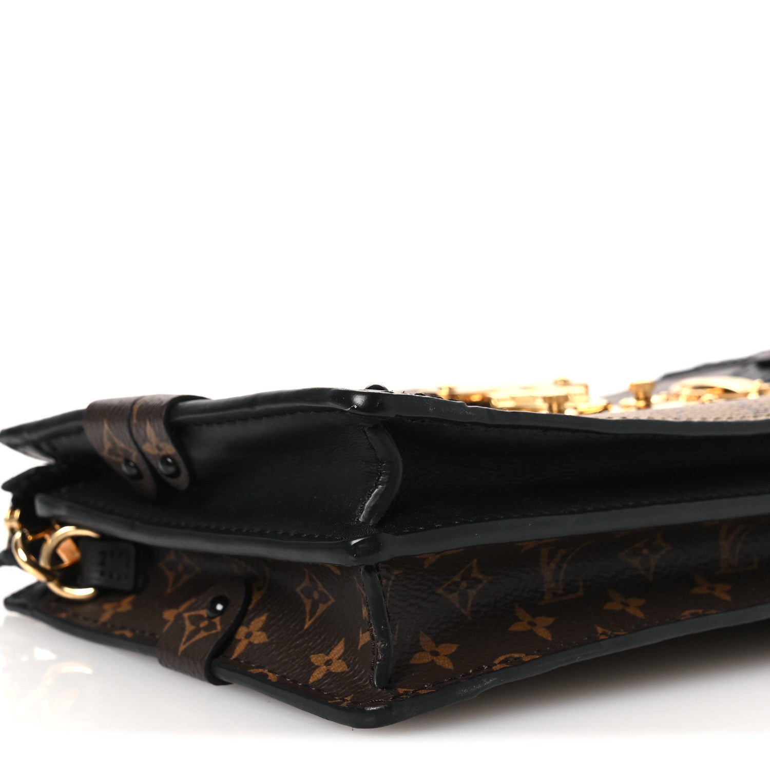 Reverse Monogram Trunk Clutch