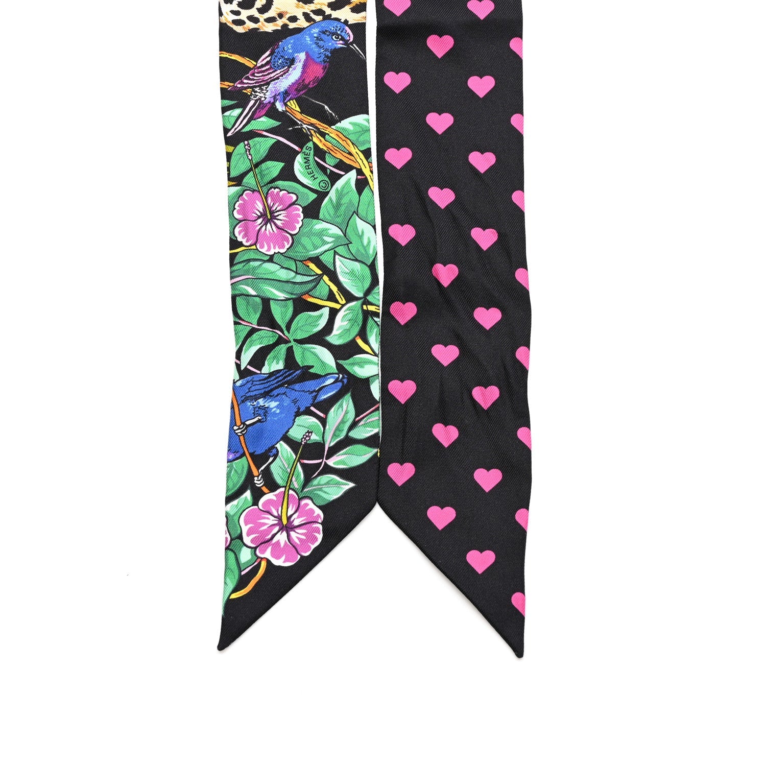 Silk Jungle Love Love Twilly Black Vert Rose Vif
