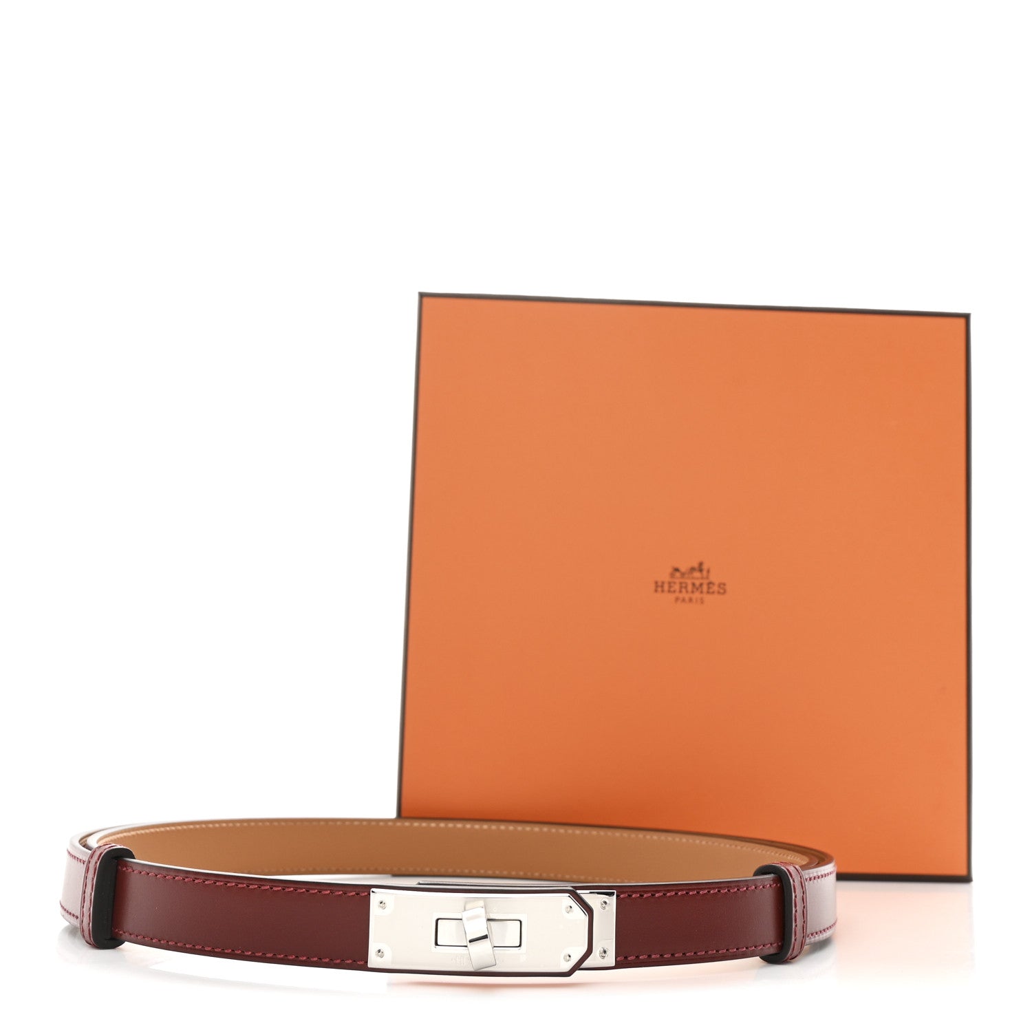 Hunter Calfskin Kelly Belt Rouge H