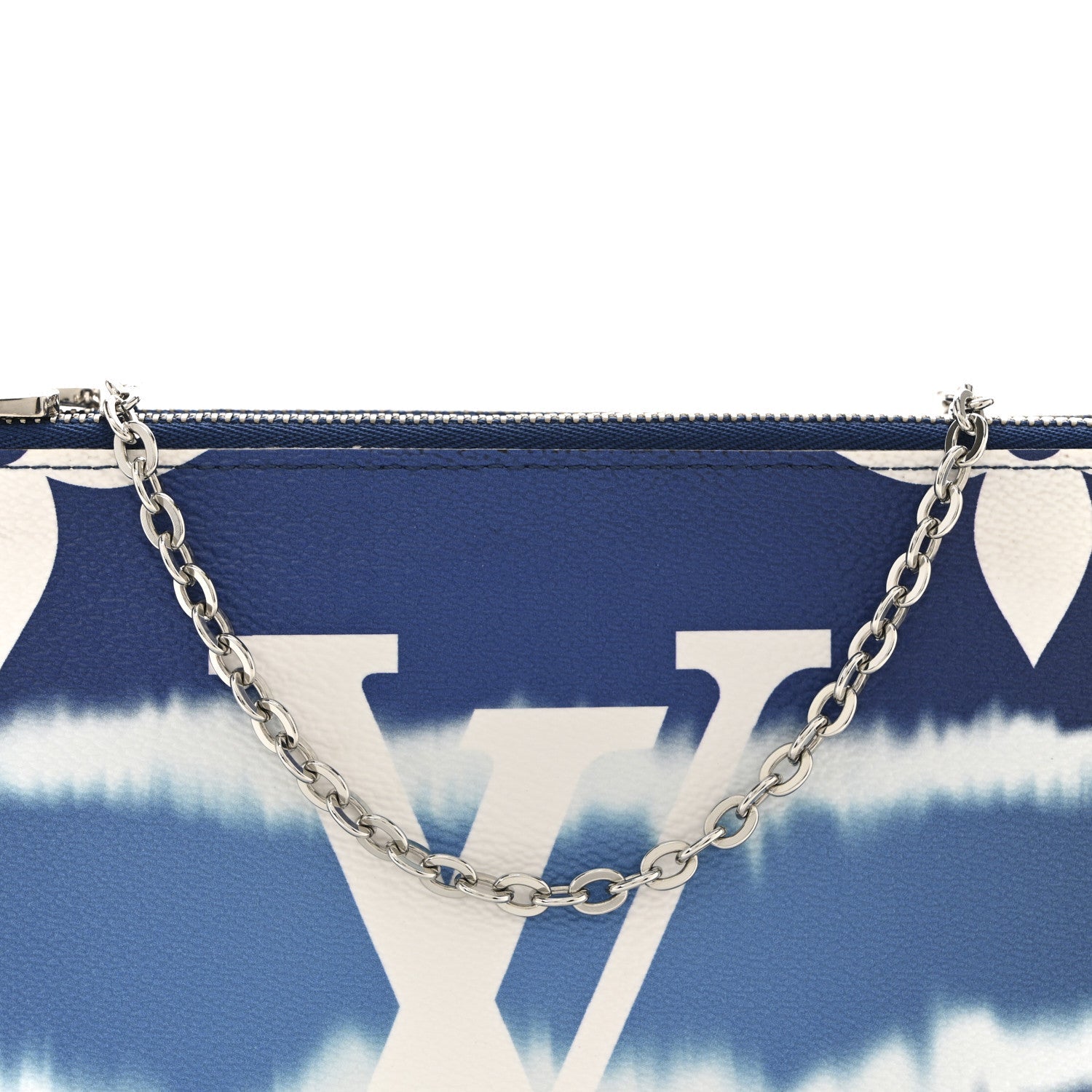 Monogram Giant Escale Double Zip Pochette Blue
