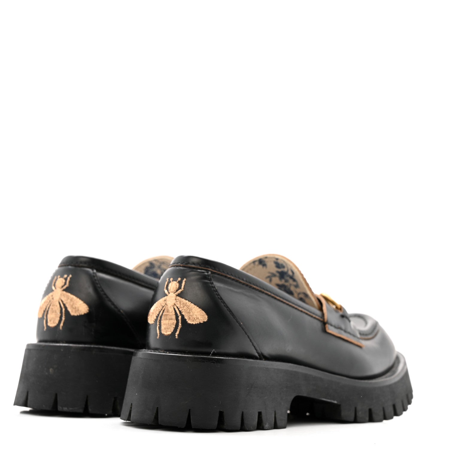 Cordovan Lux Womens Harald Horsebit 25mm Platform Loafers 37.5 Black